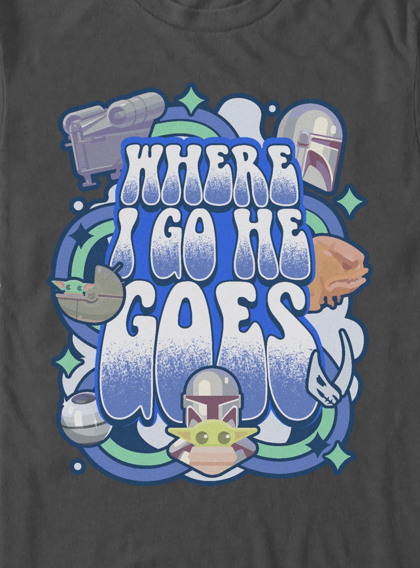 Star Wars The Mandalorian Where I Go He Goes T-Shirt, , hi-res