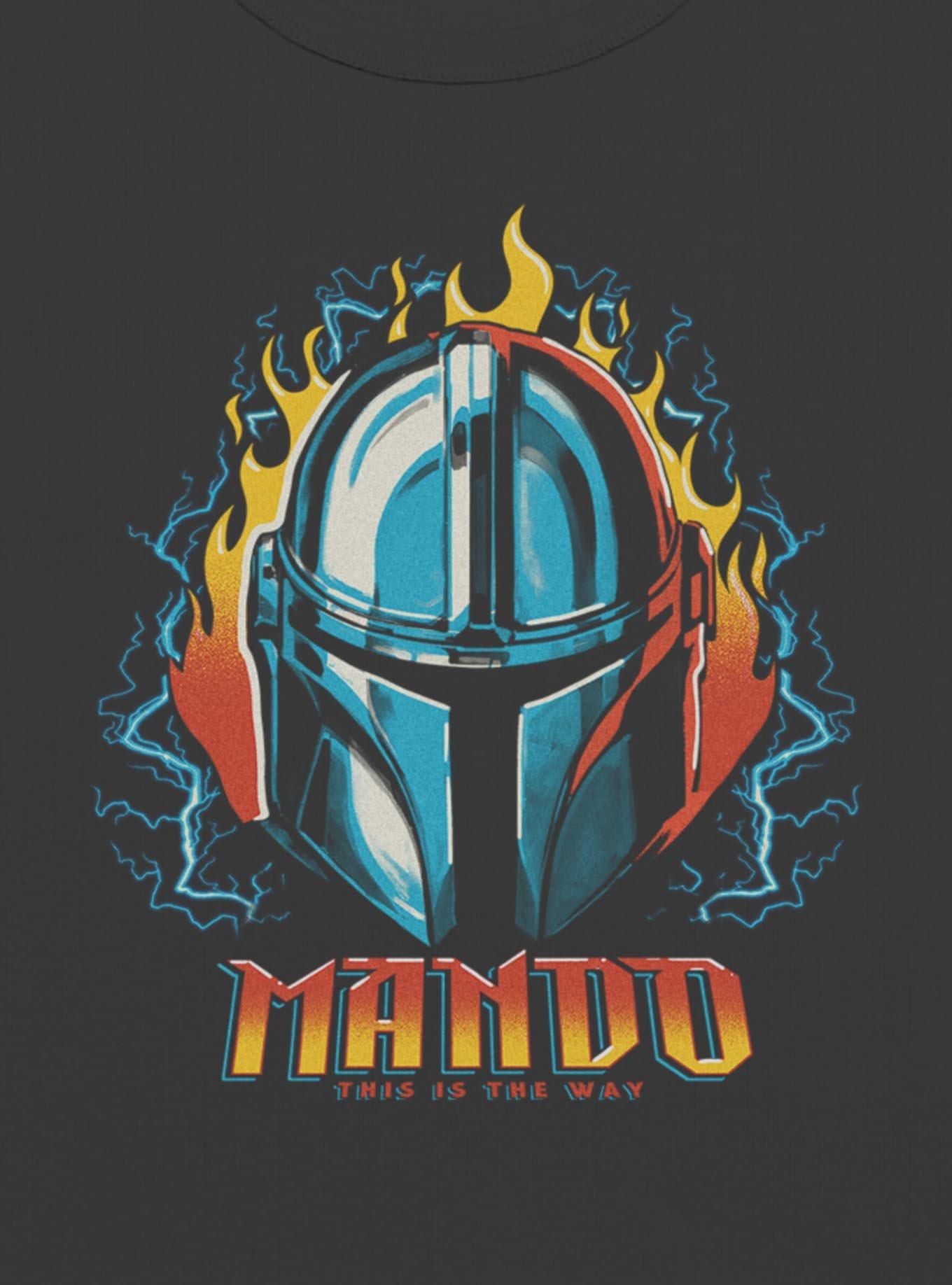 Star Wars The Mandalorian Flame Helmet Girls Baby T-Shirt, , hi-res