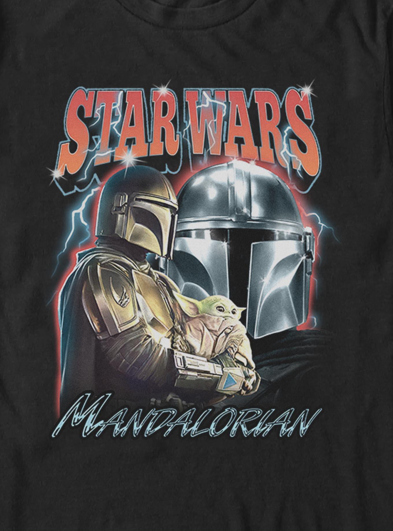 Star Wars The Mandalorian & Grogu Pose T-Shirt, BLACK, alternate - view 2