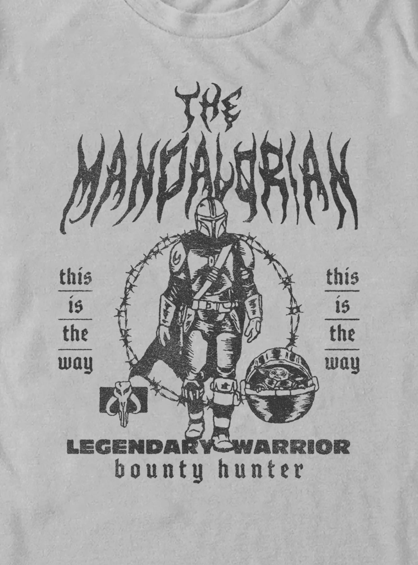 Star Wars The Mandalorian Legendary Warrior T-Shirt, ICEGRAY, alternate - view 2
