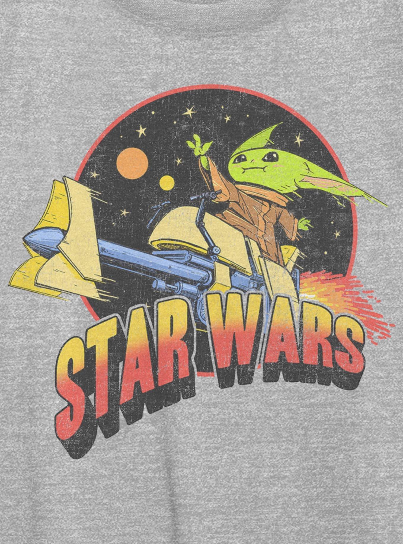 Star Wars The Mandalorian Grogu Rider Girls Oversized T-Shirt, , hi-res