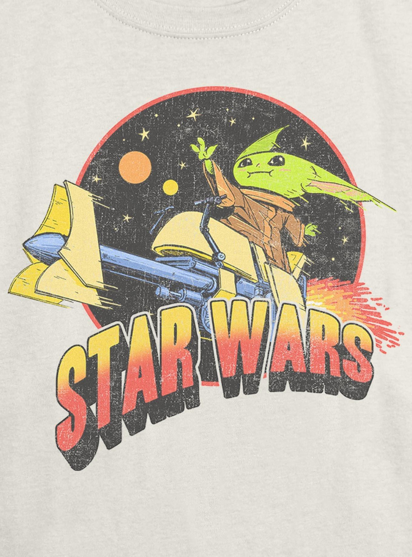 Star Wars The Mandalorian Grogu Rider Girls Skimmer T-Shirt, , hi-res