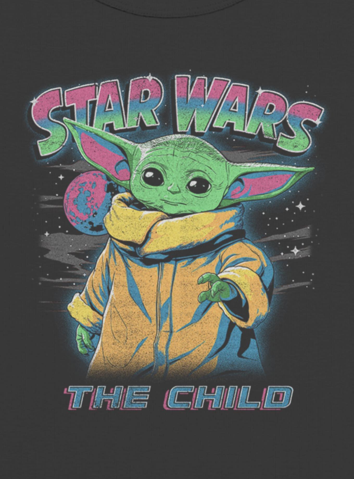 Star Wars The Mandalorian Cosmic Grogu Girls Baby T-Shirt, BLACK, alternate - view 2