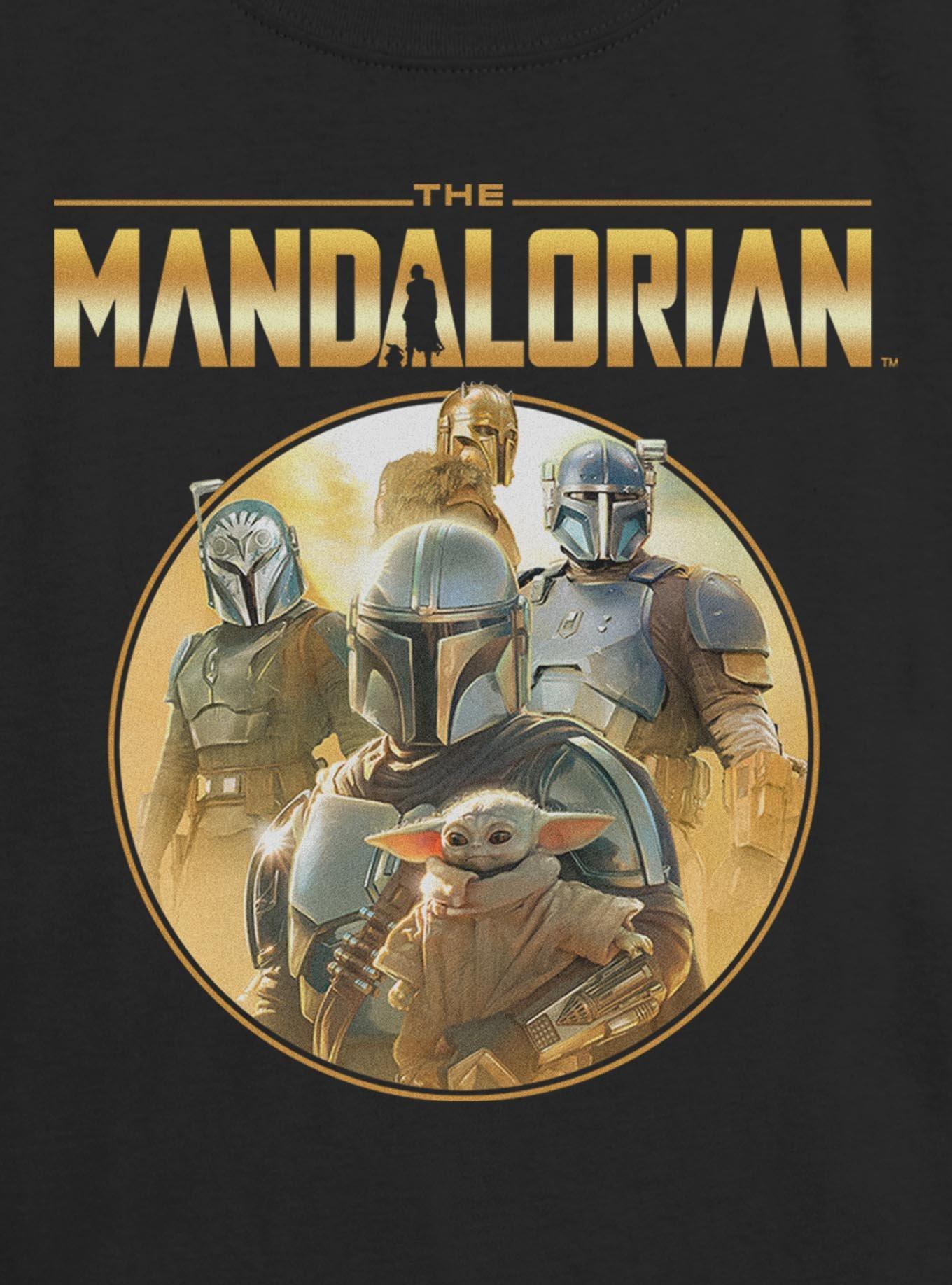 Star Wars The Mandalorian Group Circle Girls Skimmer T-Shirt, , hi-res