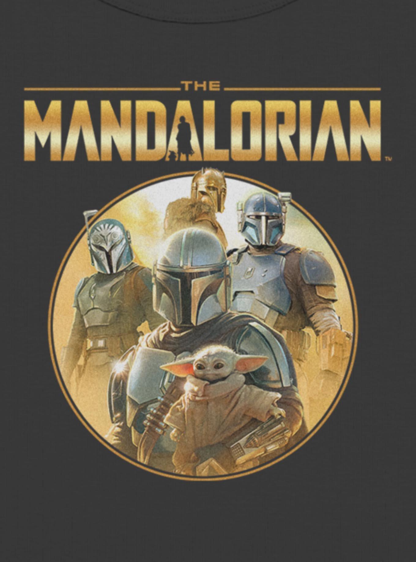 Star Wars The Mandalorian Group Circle Girls Baby T-Shirt, , hi-res