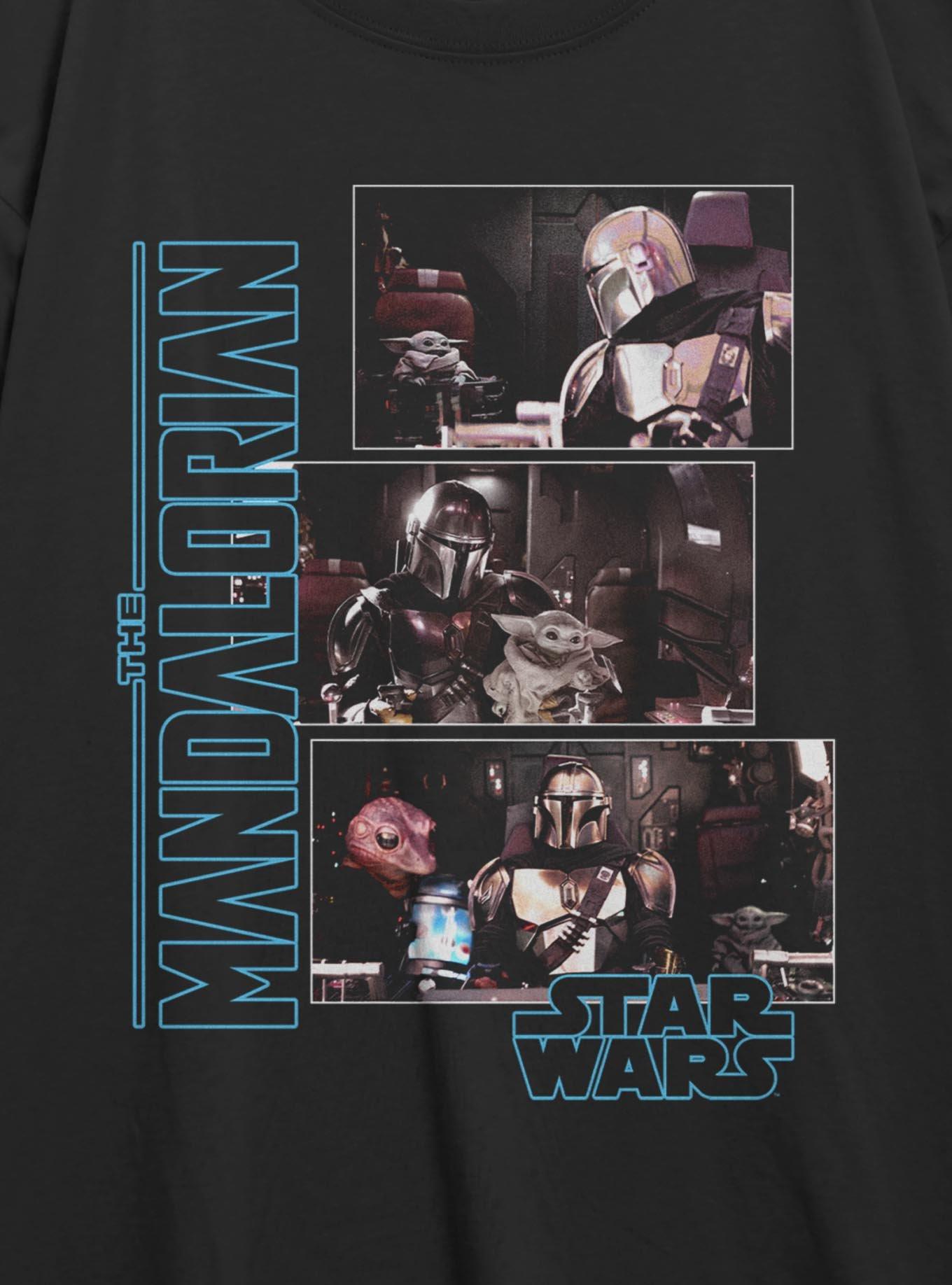 Star Wars The Mandalorian Ship Shots Girls Oversized T-Shirt, , hi-res