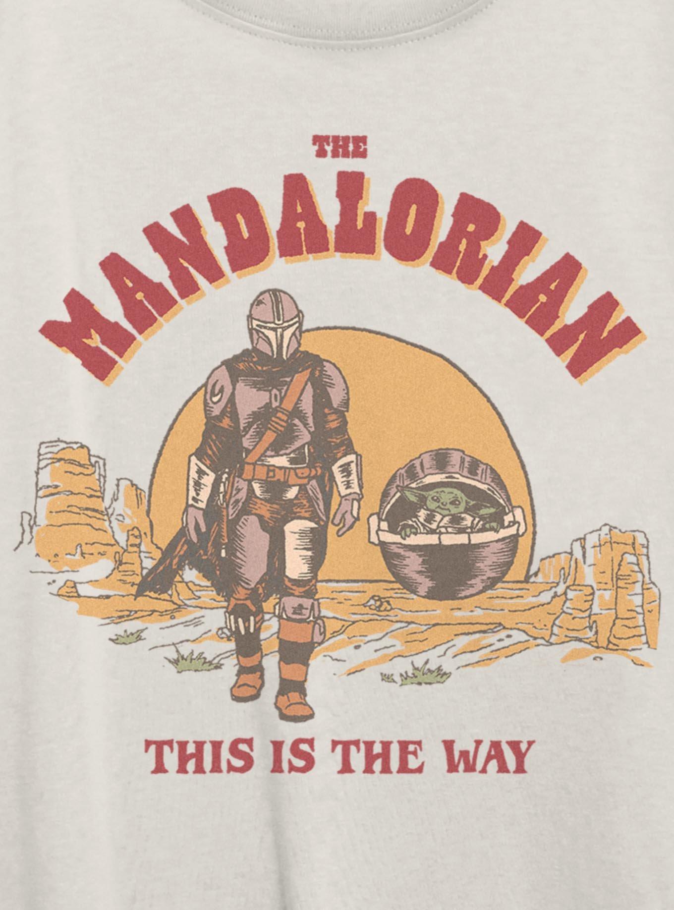 Star Wars The Mandalorian Sunset Stride Girls Oversized T-Shirt, , hi-res