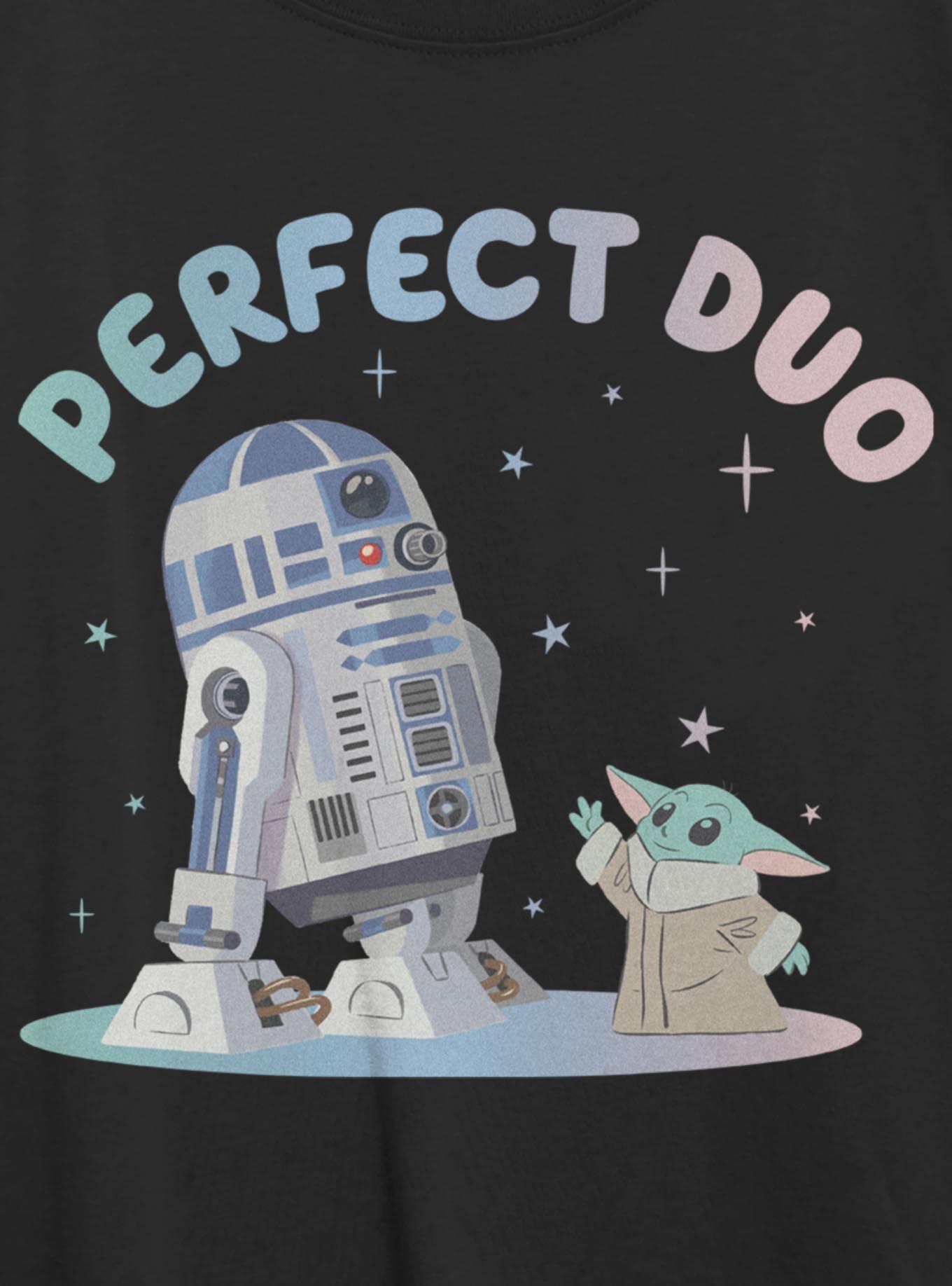 Star Wars The Mandalorian Grogu & R2-D2 Perfect Duo Girls Oversized T-Shirt, , hi-res