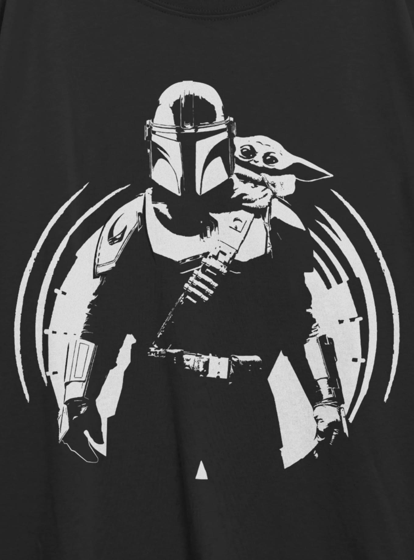 Star Wars The Mandalorian & Grogu Girls Oversized T-Shirt, BLACK, alternate - view 2