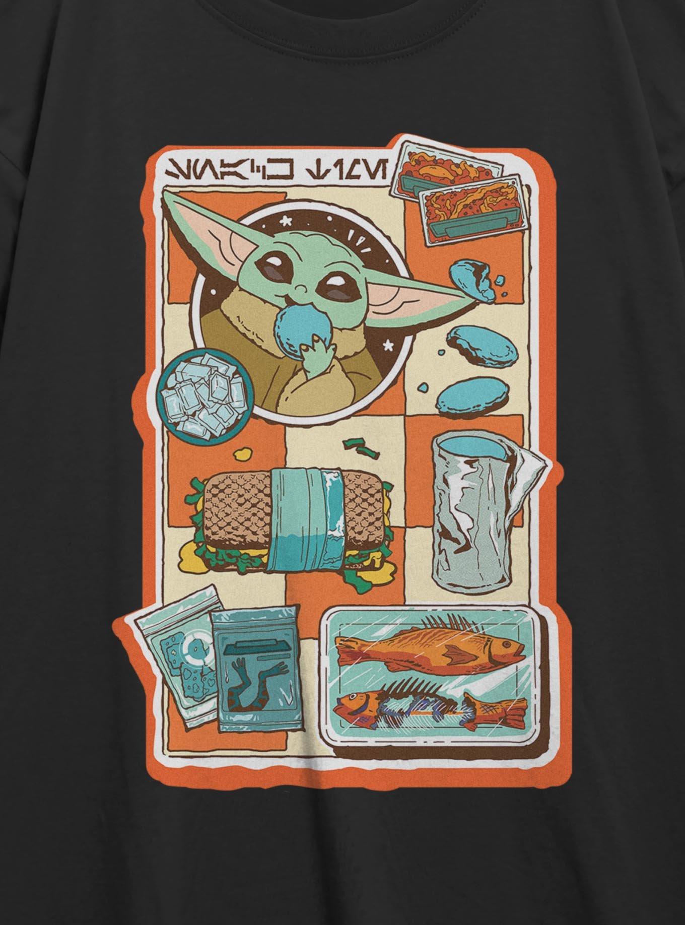 Star Wars The Mandalorian & Grogu Snack Time Girls Oversized T-Shirt, , hi-res