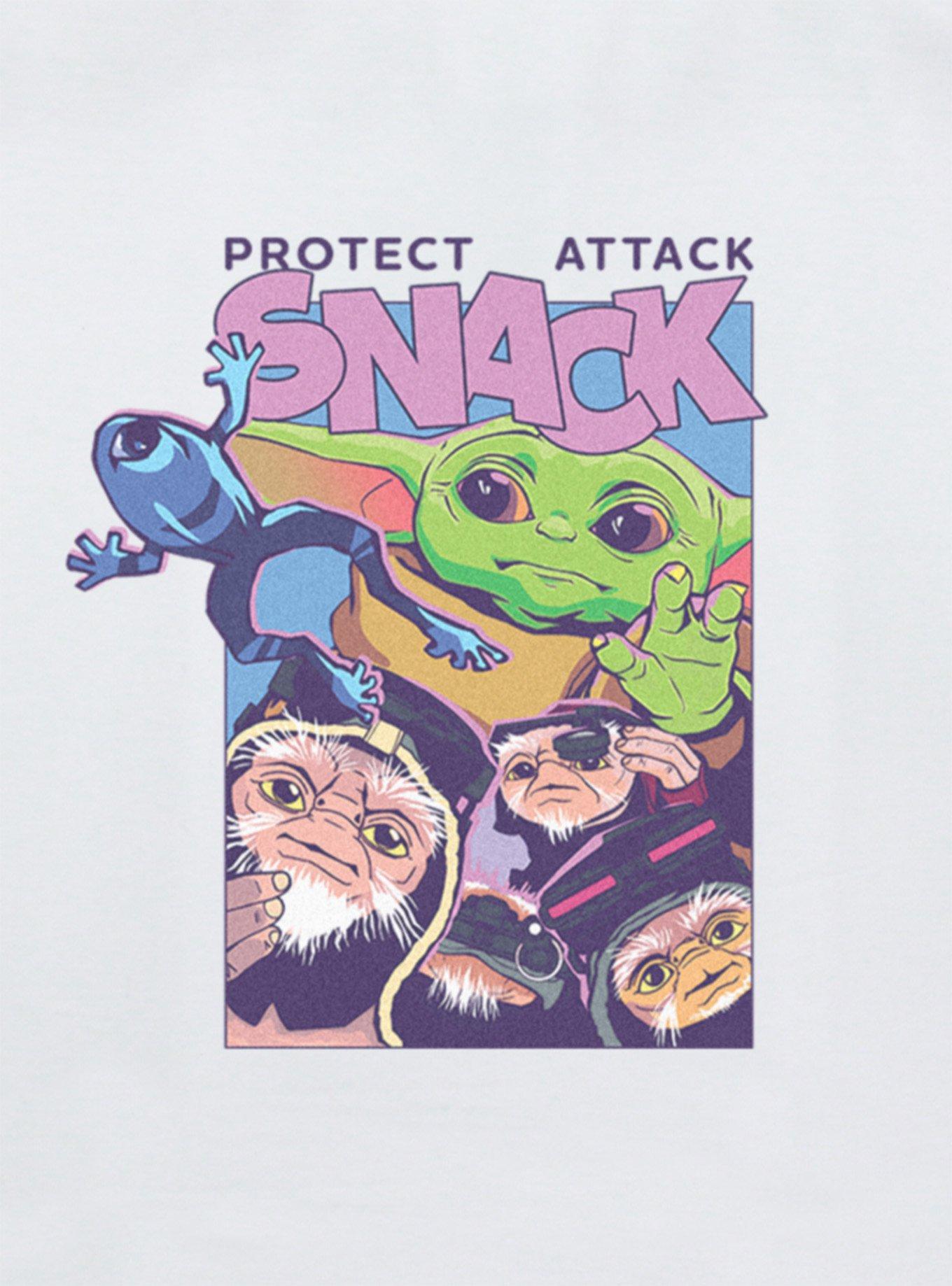Star Wars The Mandalorian & Grogu Protect Attack Snack Girls Cami, WHITE, alternate
