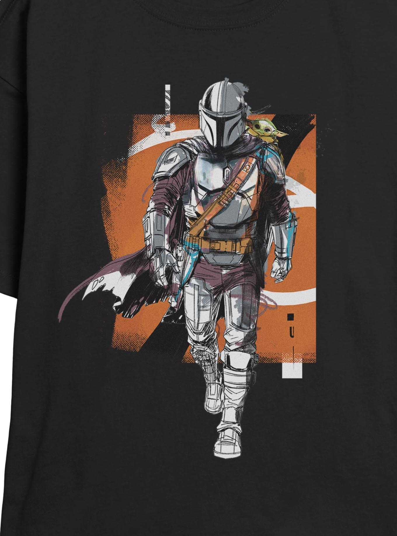 Star Wars The Mandalorian & Grogu Bounty Hunters Graphic Girls Skimmer T-Shirt, , hi-res