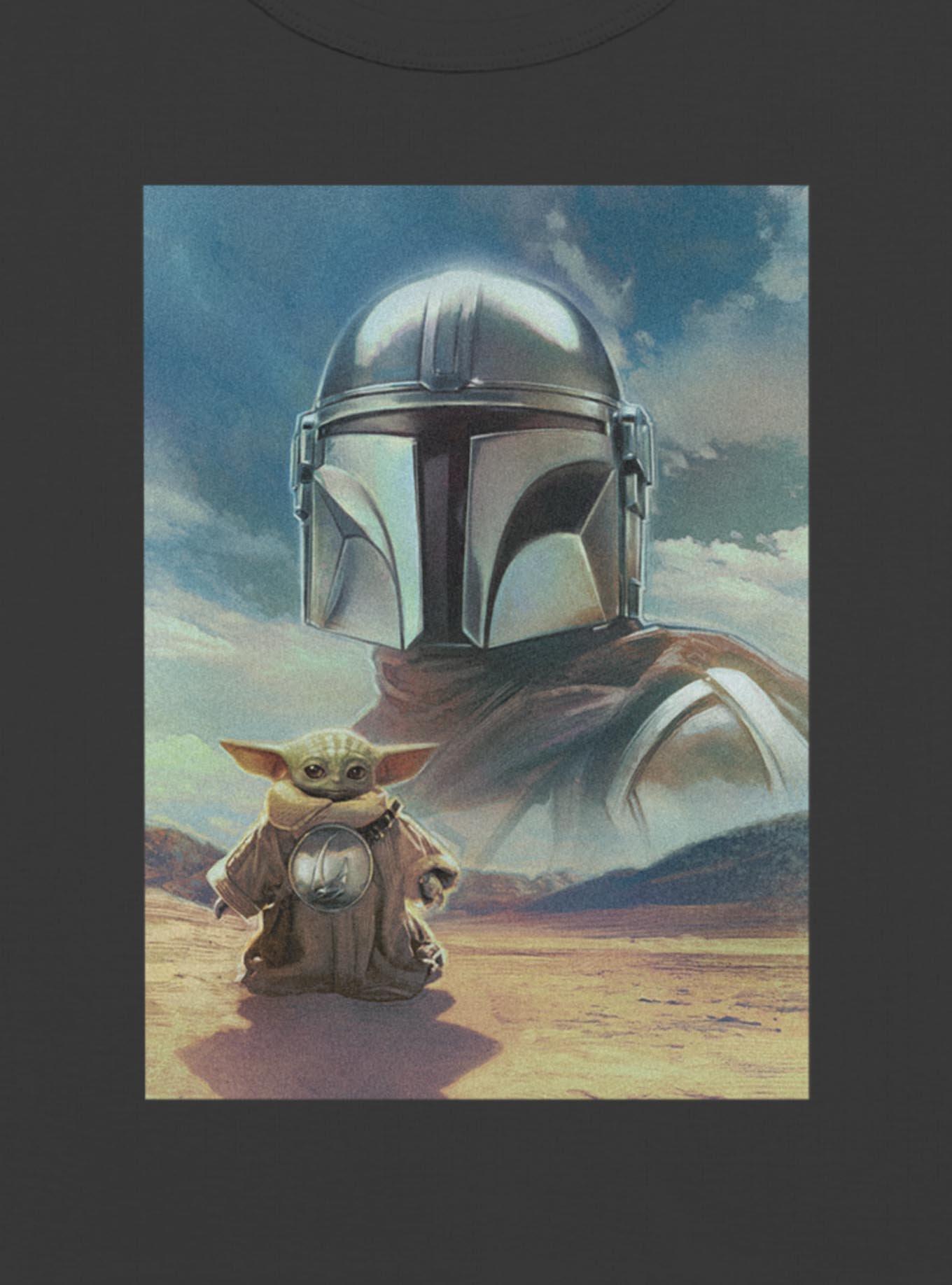 Star Wars The Mandalorian & Grogu Bounty Hunter Poster Girls Baby T-Shirt, , hi-res