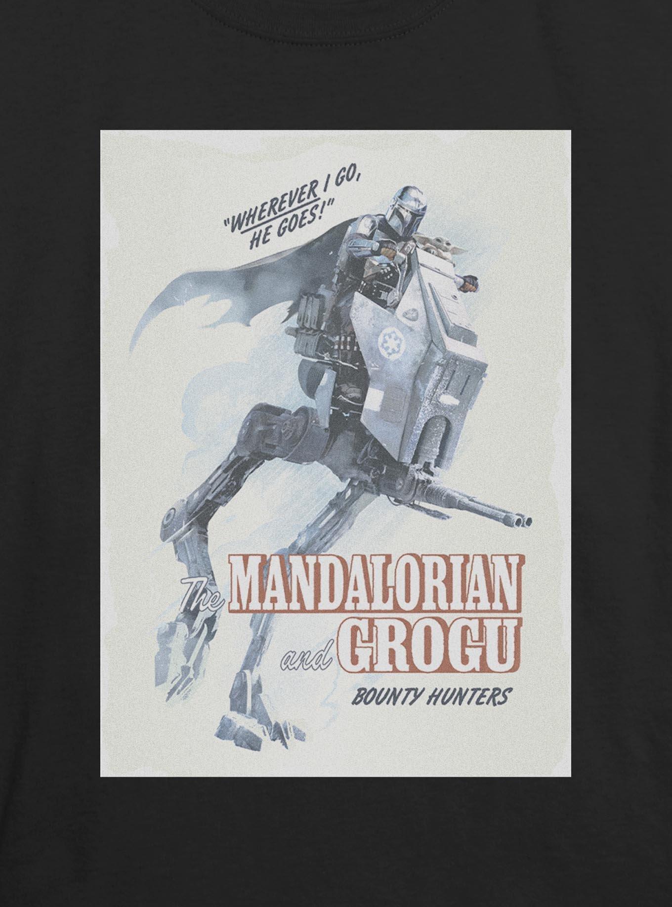 Star Wars The Mandalorian & Grogu Wherever I Go He Goes Girls Skimmer T-Shirt, , hi-res