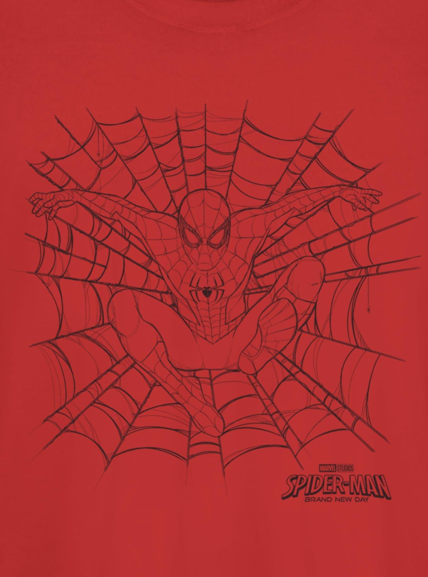 Marvel Spider-Man: Brand New Day Spider-Man Web Silhouette Girls T-Shirt, , hi-res