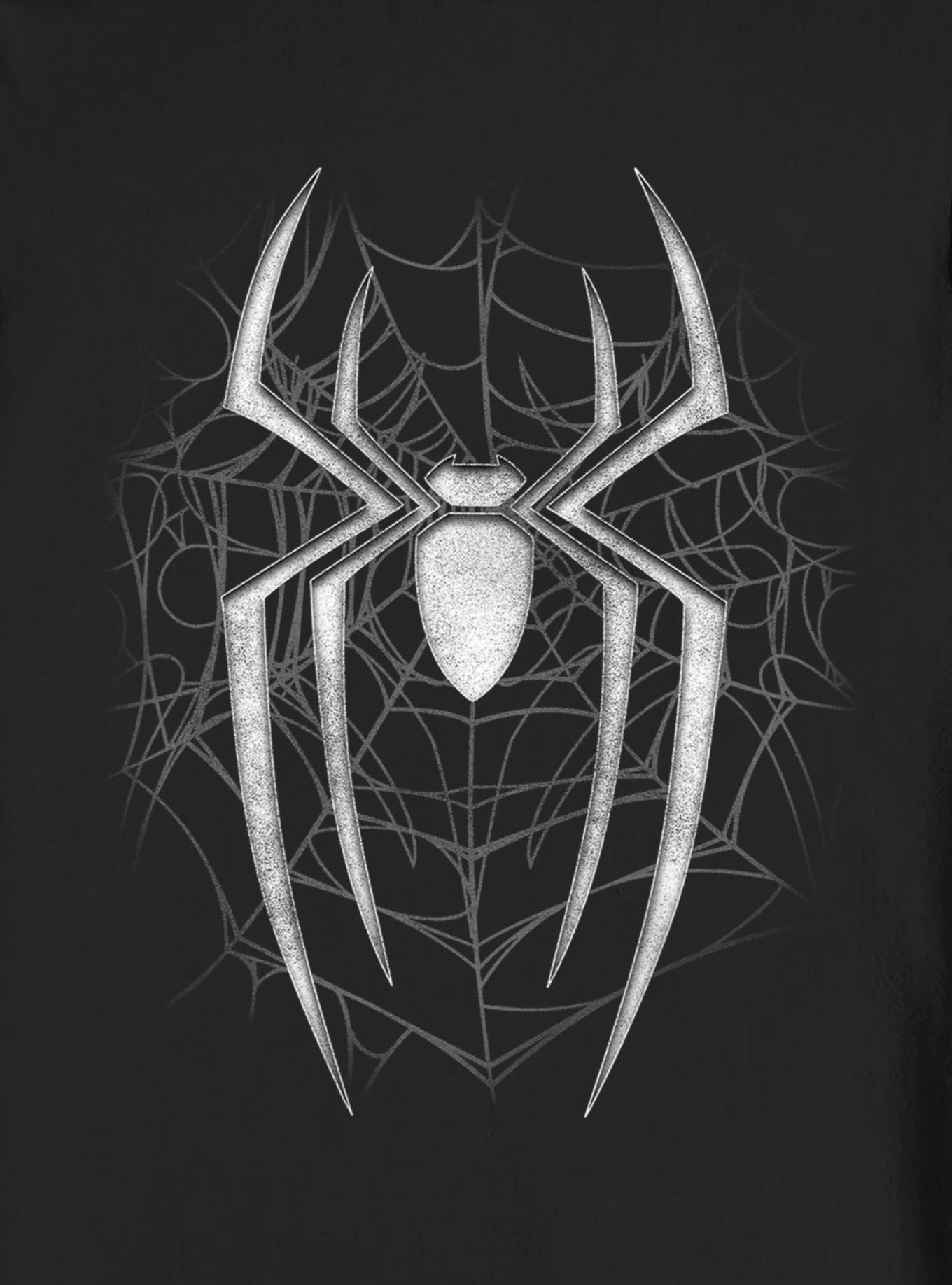 Marvel Spider-Man: Brand New Day Dark Spiderweb Sweatshirt Hot Topic Exclusive, BLACK, alternate - view 4