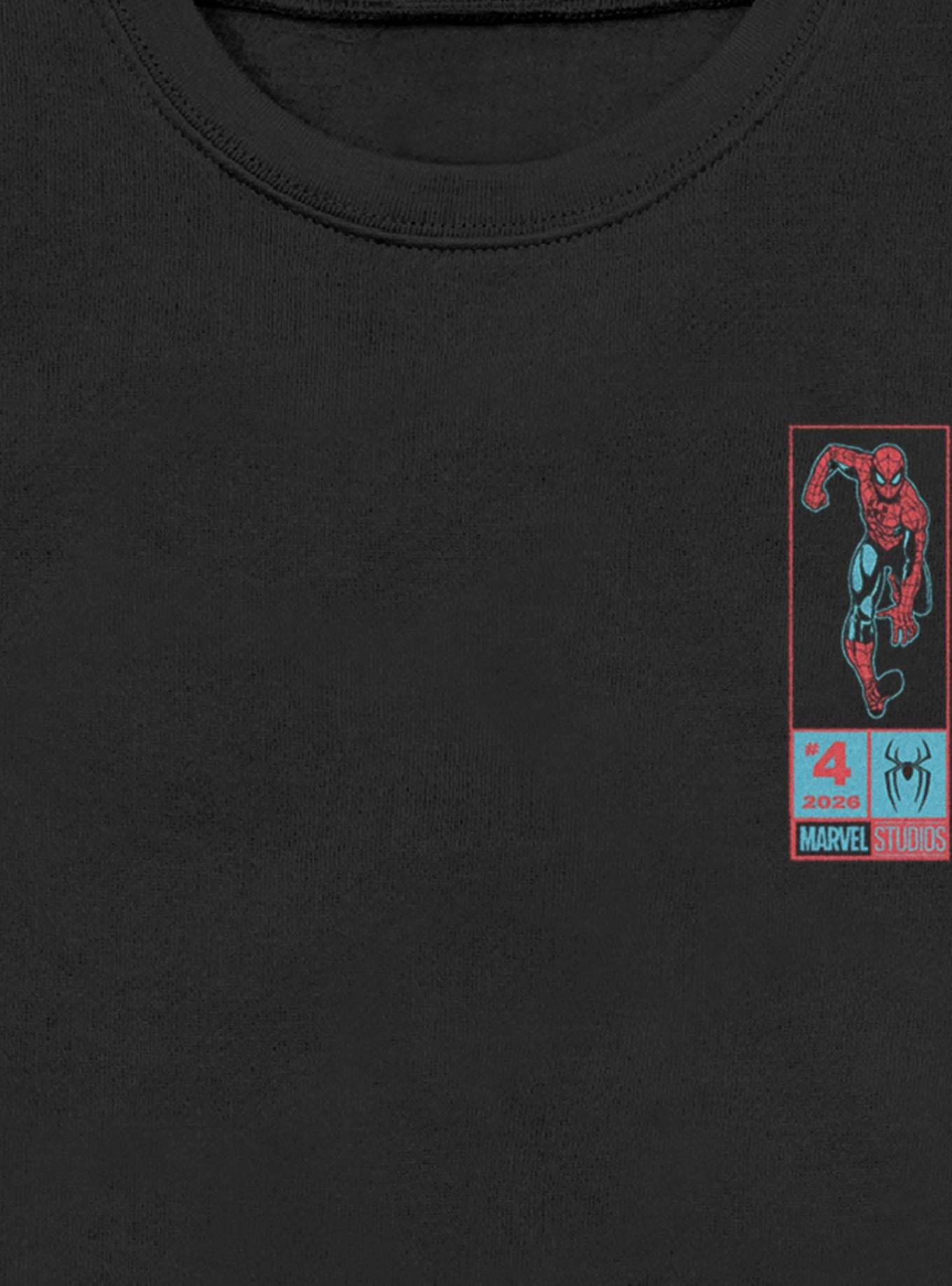 Marvel Spider-Man: Brand New Day Web Slinger Sweatshirt Hot Topic Exclusive, BLACK, alternate - view 3