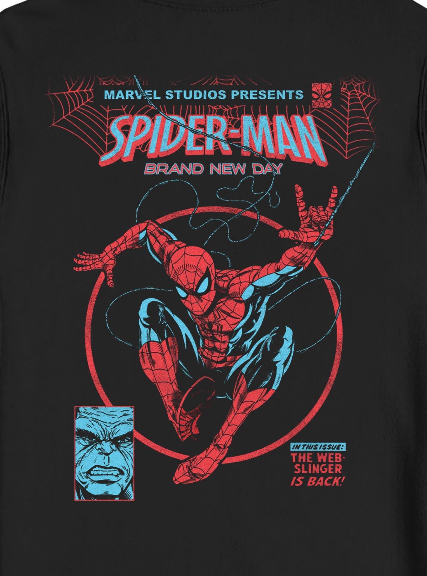 Marvel Spider-Man: Brand New Day Web Slinger Sweatshirt Hot Topic Exclusive, BLACK, alternate - view 4