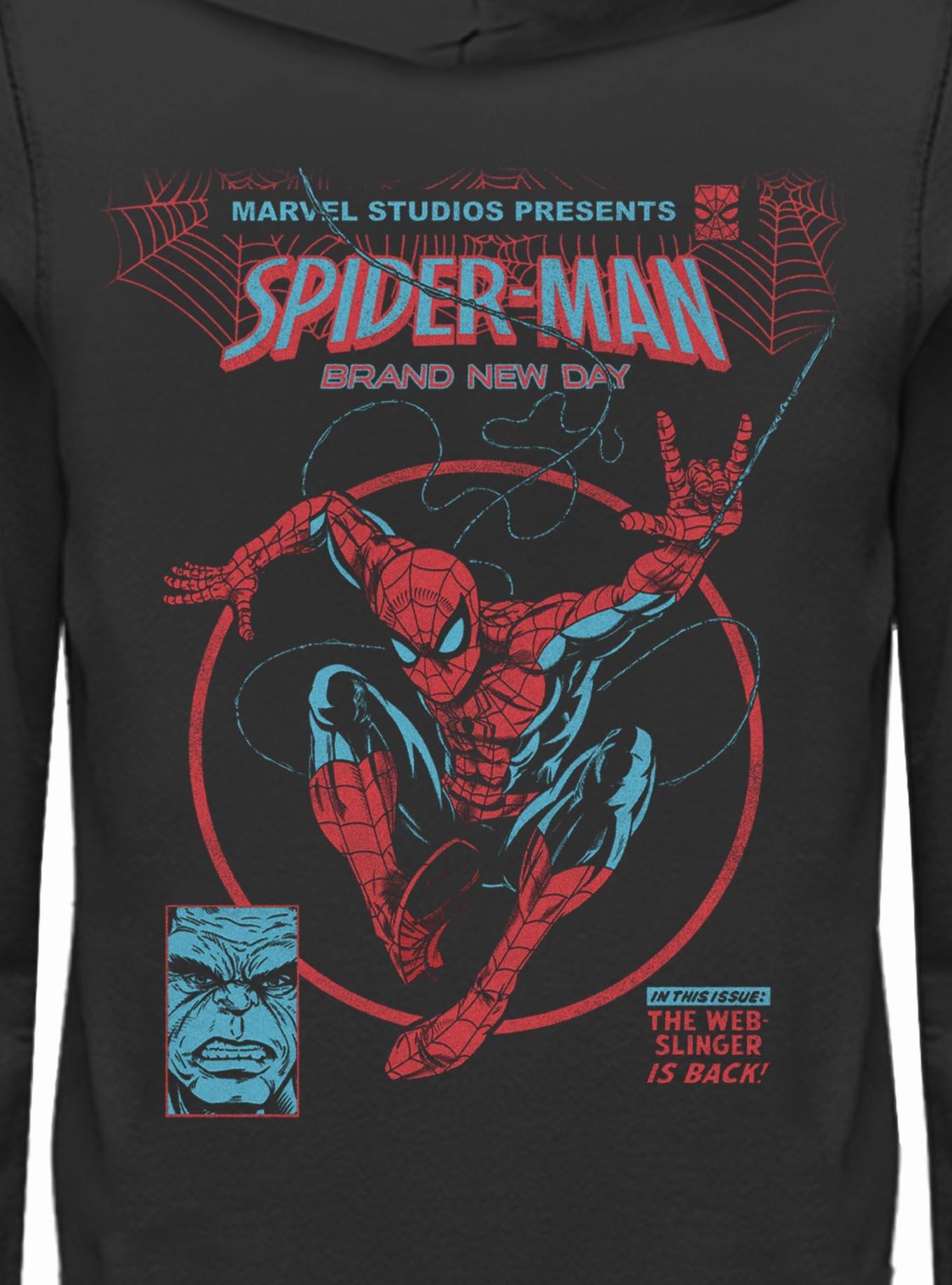 Marvel Spider-Man: Brand New Day Web Slinger Hoodie Hot Topic Exclusive, BLACK, alternate - view 4