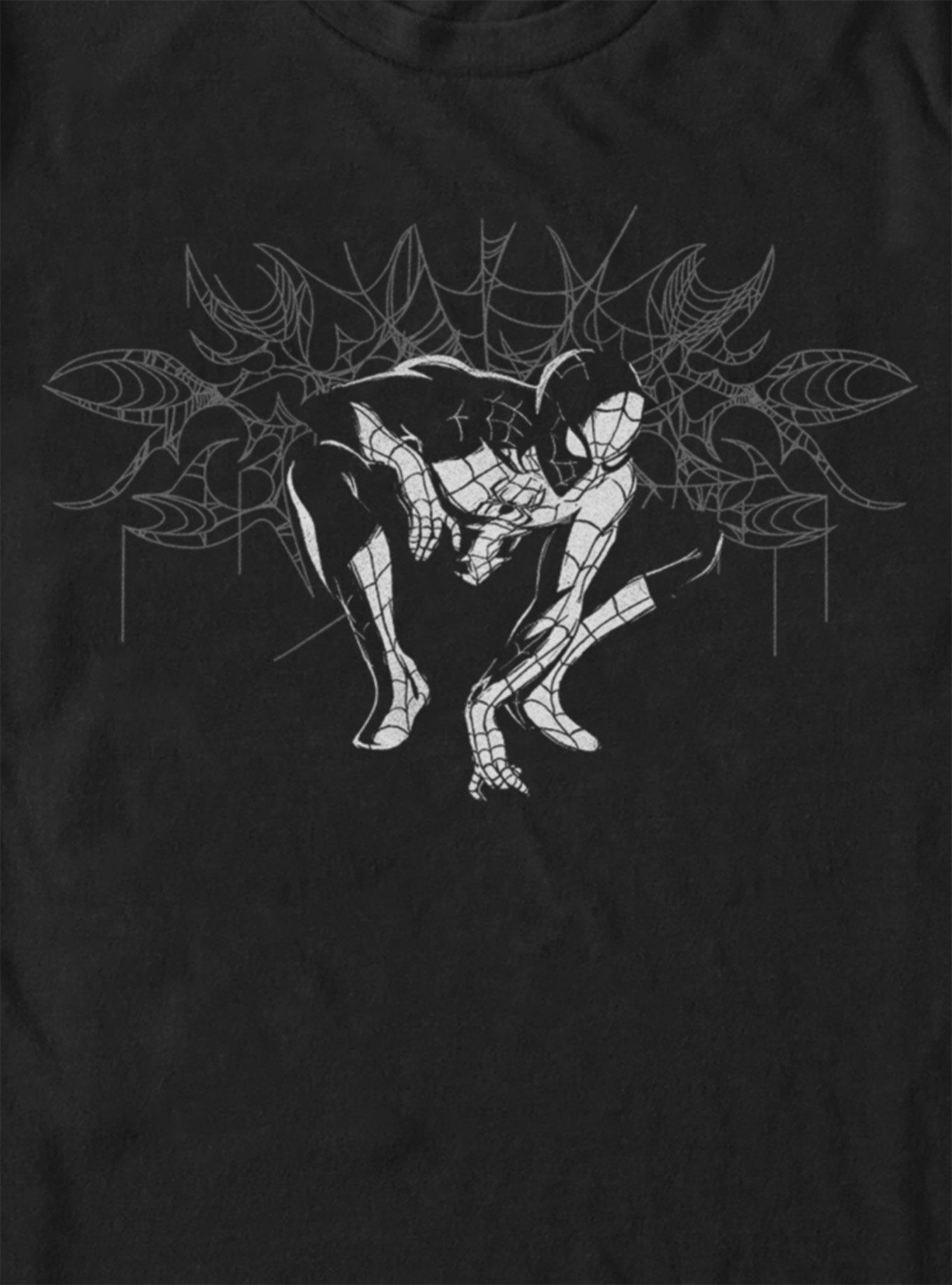 Marvel Spider-Man: Brand New Day Dark Spiderweb T-Shirt Hot Topic Exclusive, BLACK, alternate - view 3