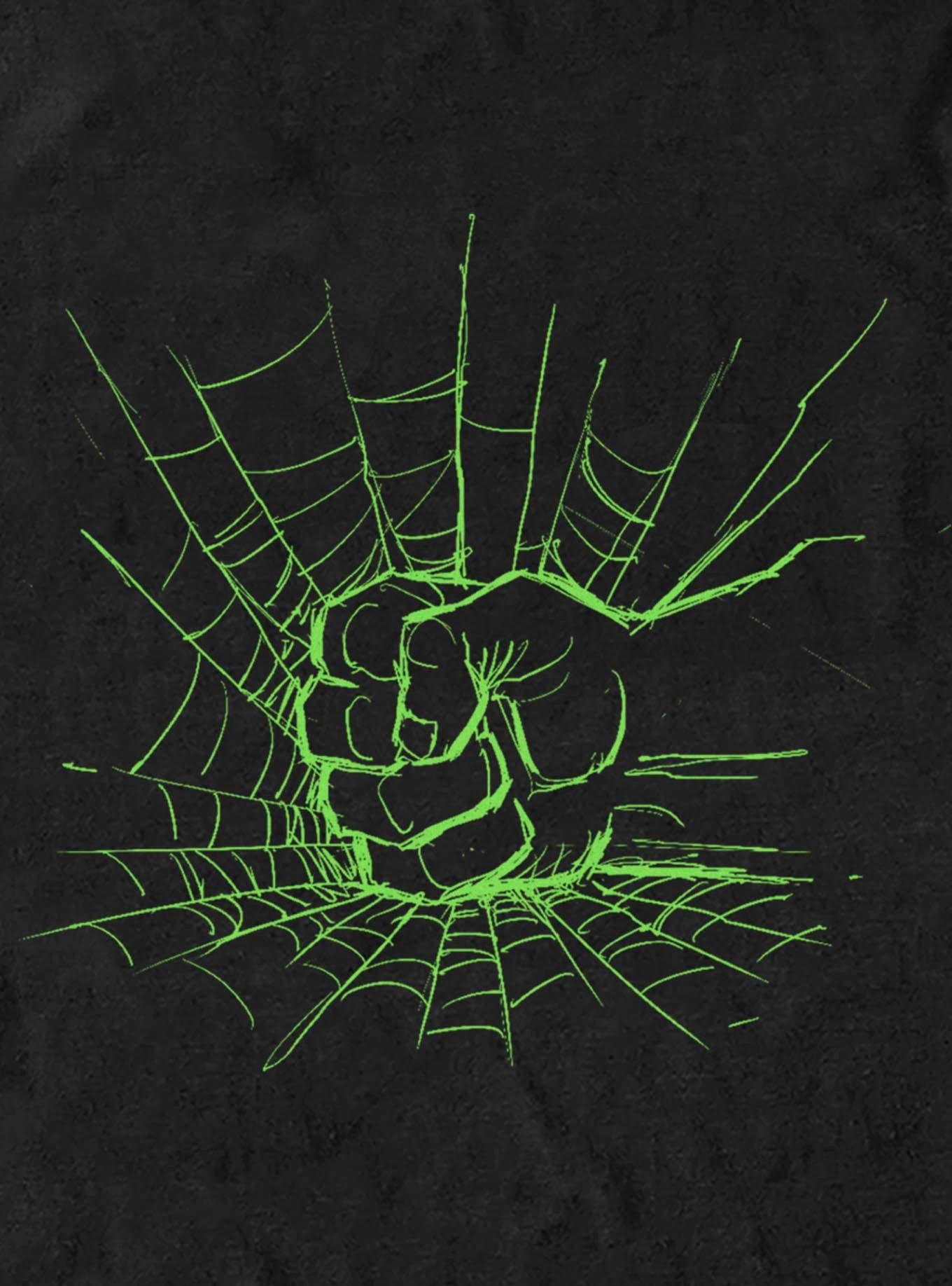 Marvel Spider-Man: Brand New Day Hulk On Web T-Shirt Hot Topic Exclusive, BLACK, alternate - view 4