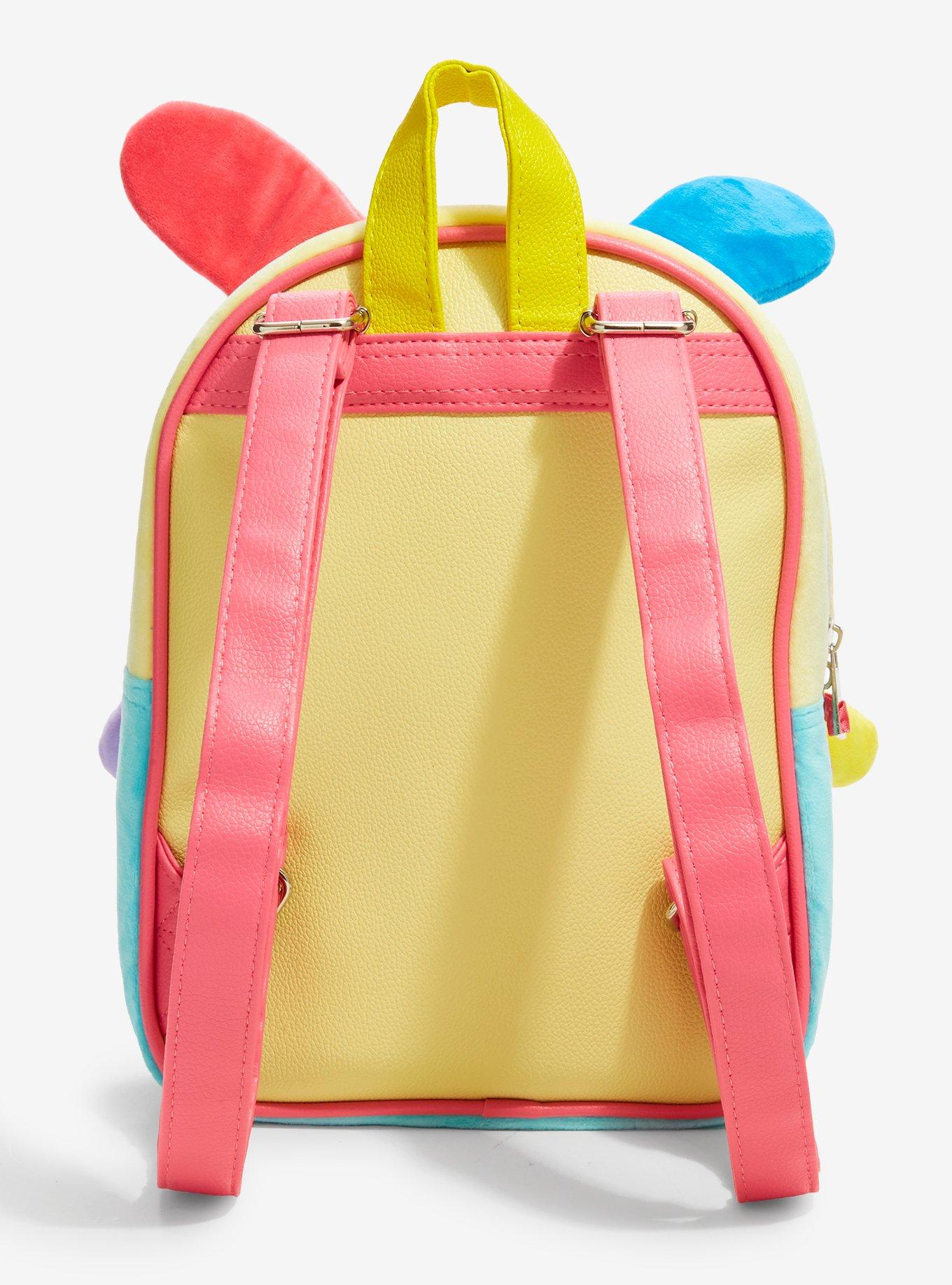 U*SA*HA*NA Figural Fuzzy Mini Backpack, , alternate - view 3