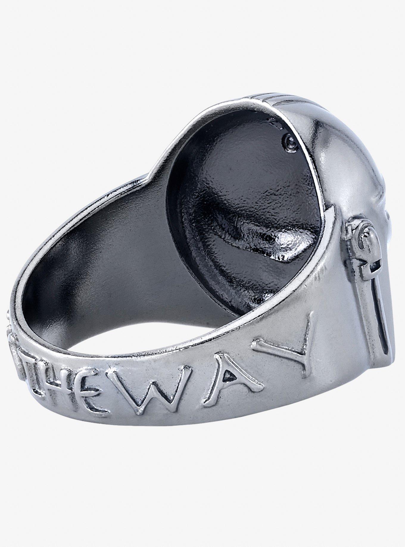 Star Wars X Rocklove Mandalorian Helmet Ring, SILVER, alternate - view 3