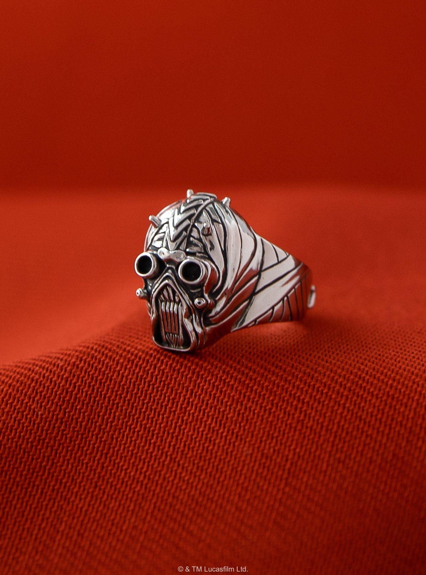 Star Wars X Rocklove Tusken Raider Mask Ring, SILVER, alternate - view 3