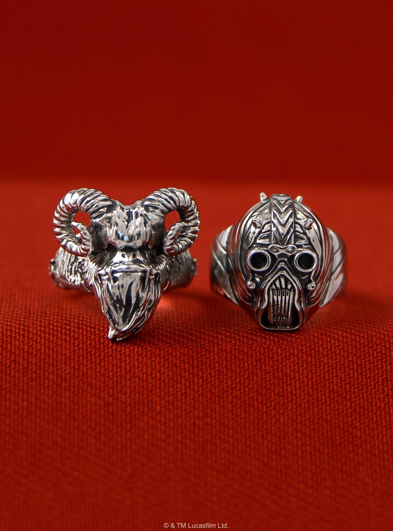 Star Wars X Rocklove Tusken Raider Mask Ring, SILVER, alternate - view 5