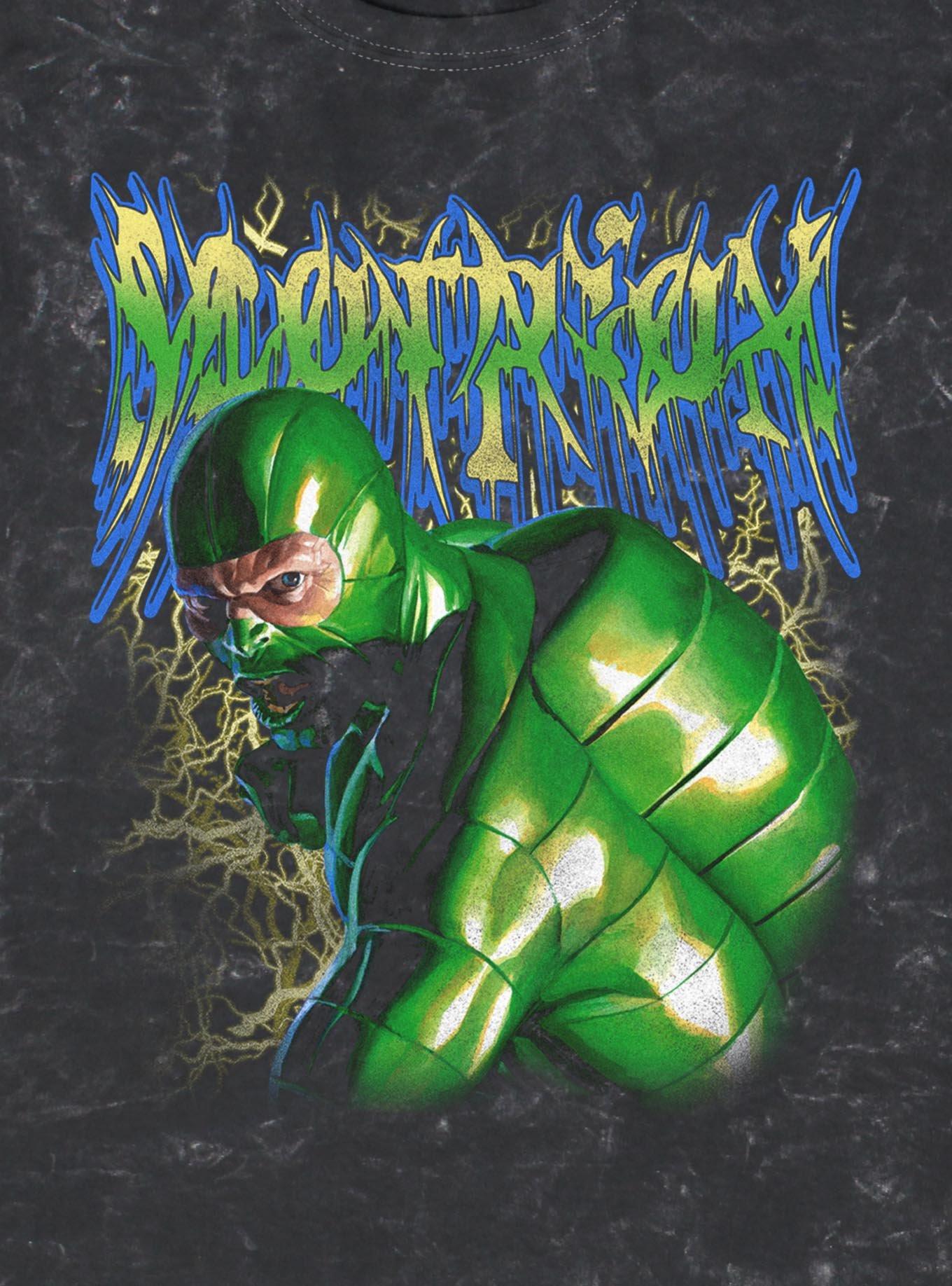 Marvel Spider-Man Scorpion Lightning Mineral Wash T-Shirt Hot Topic Exclusive, , hi-res
