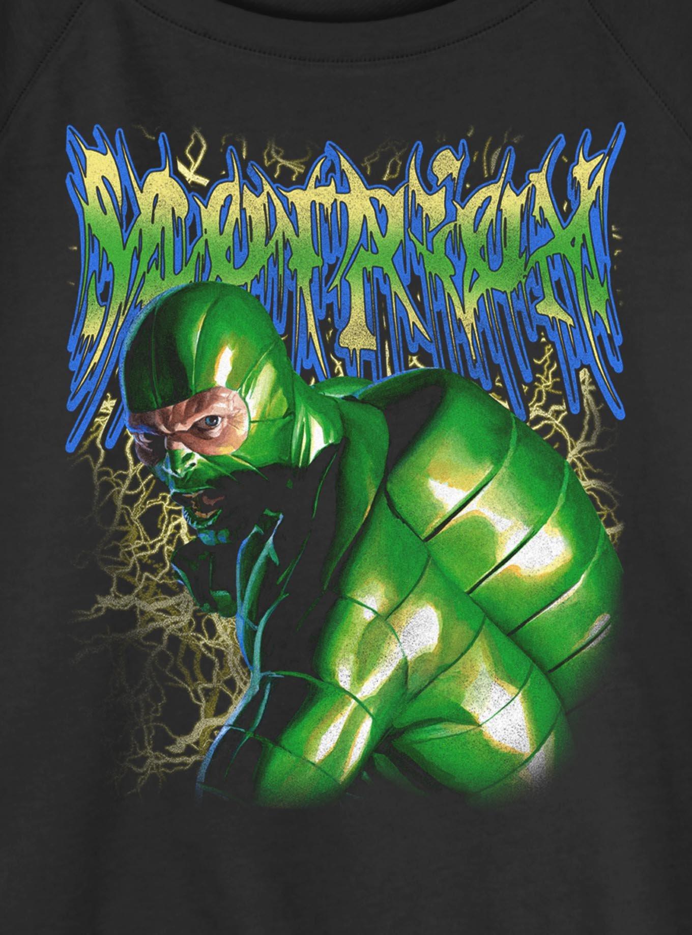Marvel Spider-Man Scorpion Lightning Girls Slouchy Sweatshirt Hot Topic Exclusive, , hi-res