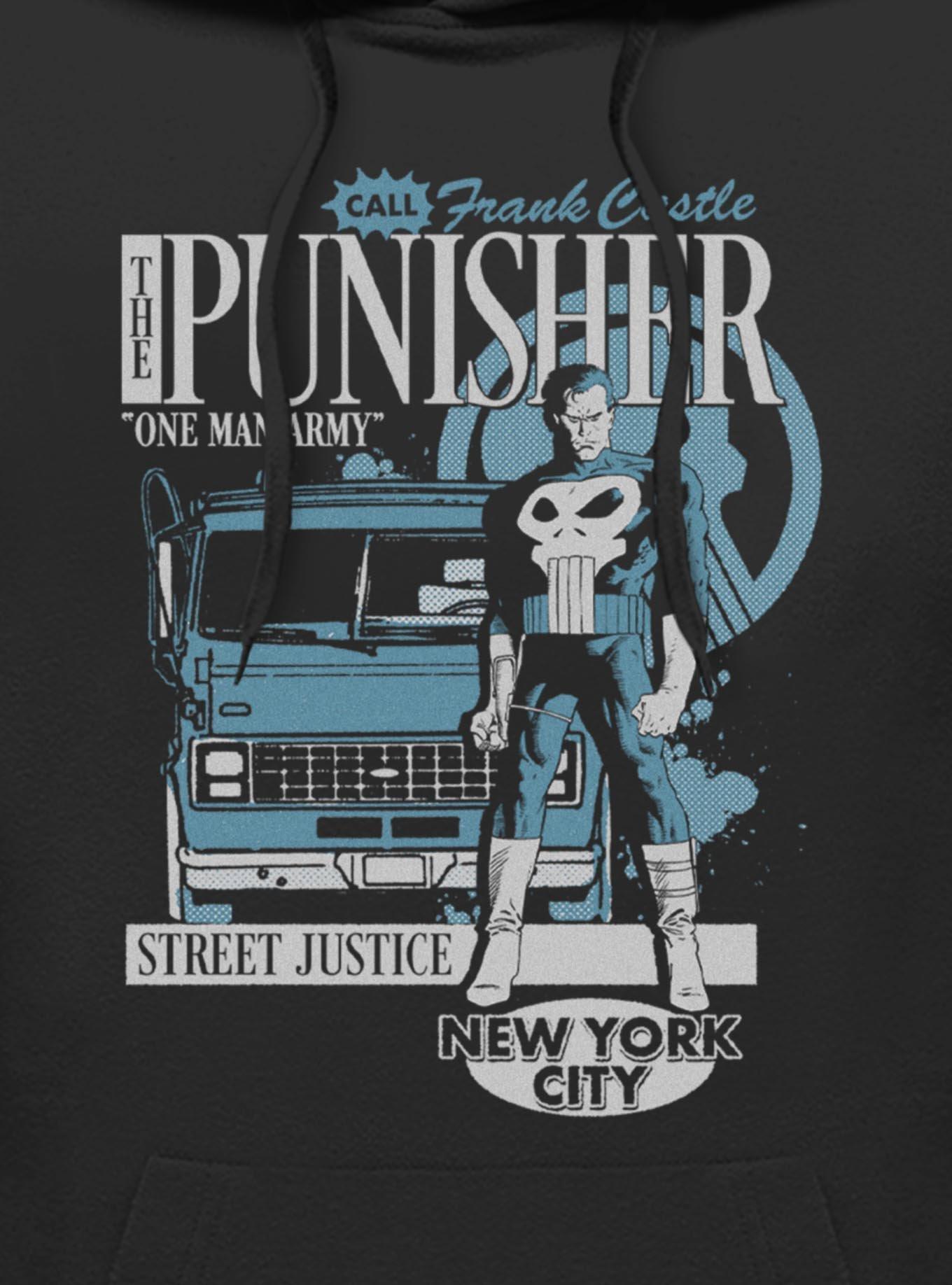 Marvel Punisher One Man Army Hoodie Hot Topic Exclusive, , hi-res