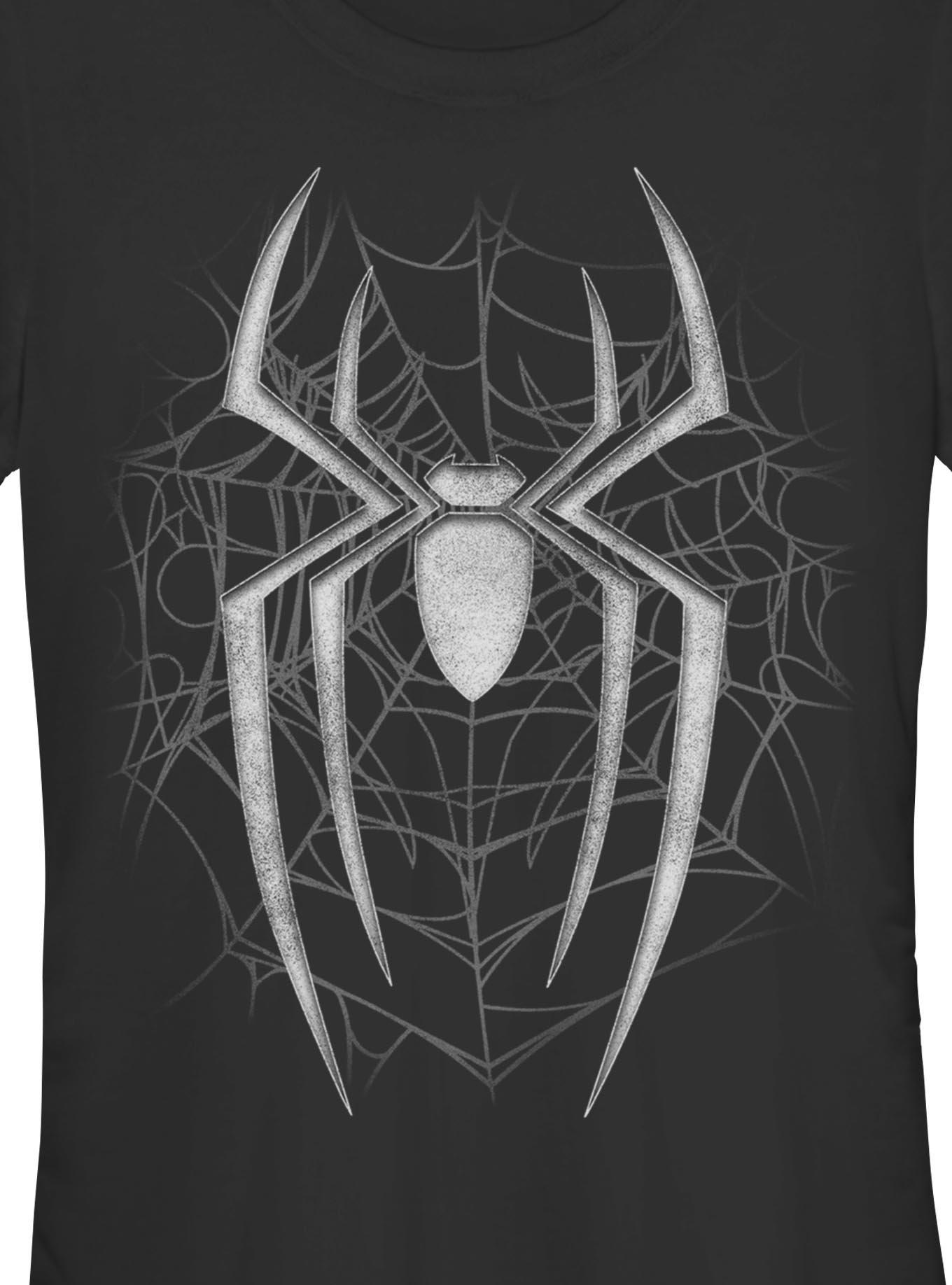 Marvel Spider-Man: Brand New Day Dark Spiderweb Girls T-Shirt Hot Topic Exclusive, , hi-res
