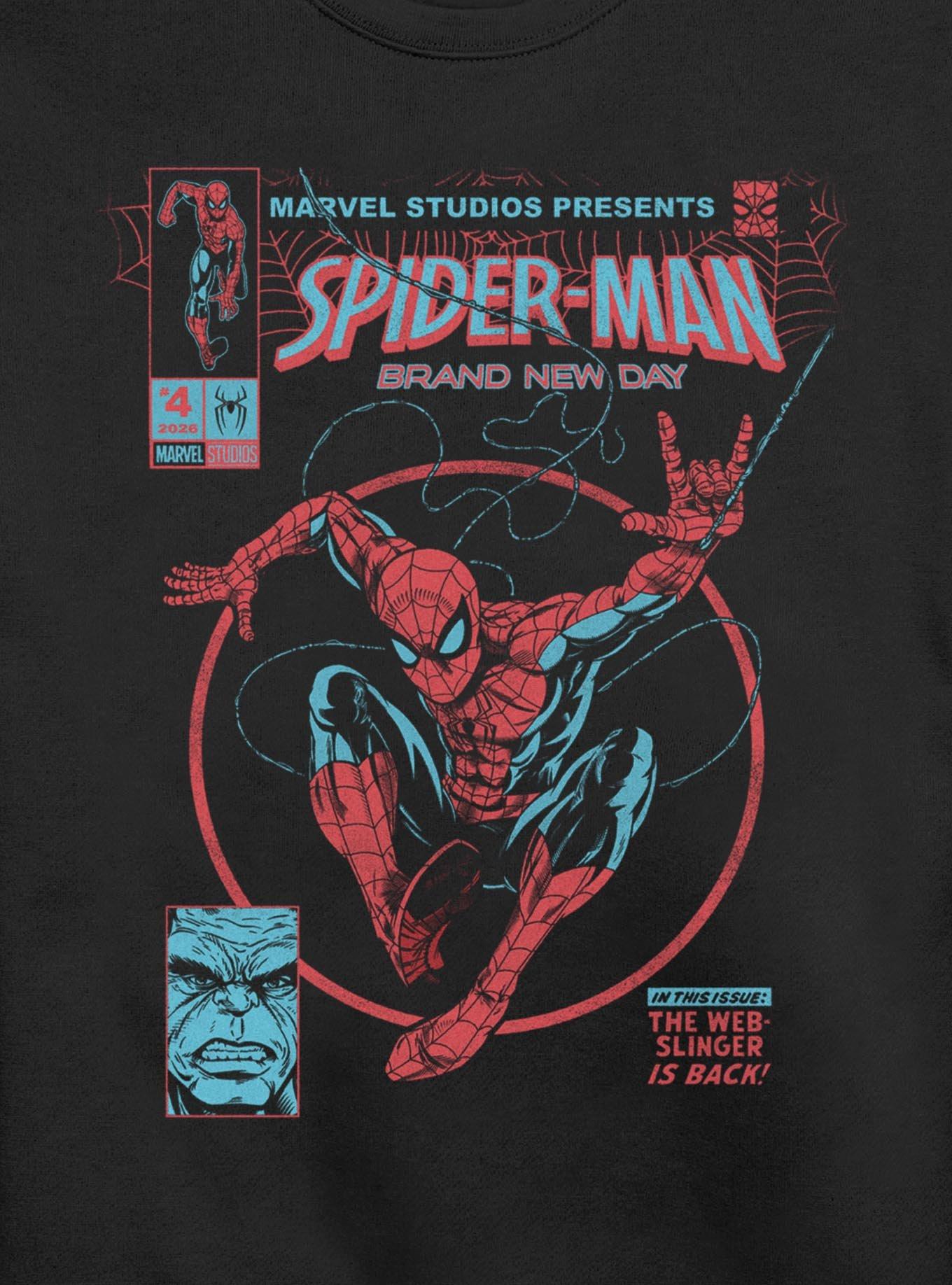 Marvel Spider-Man: Brand New Day Web Slinger Sweatshirt Hot Topic Exclusive, , hi-res