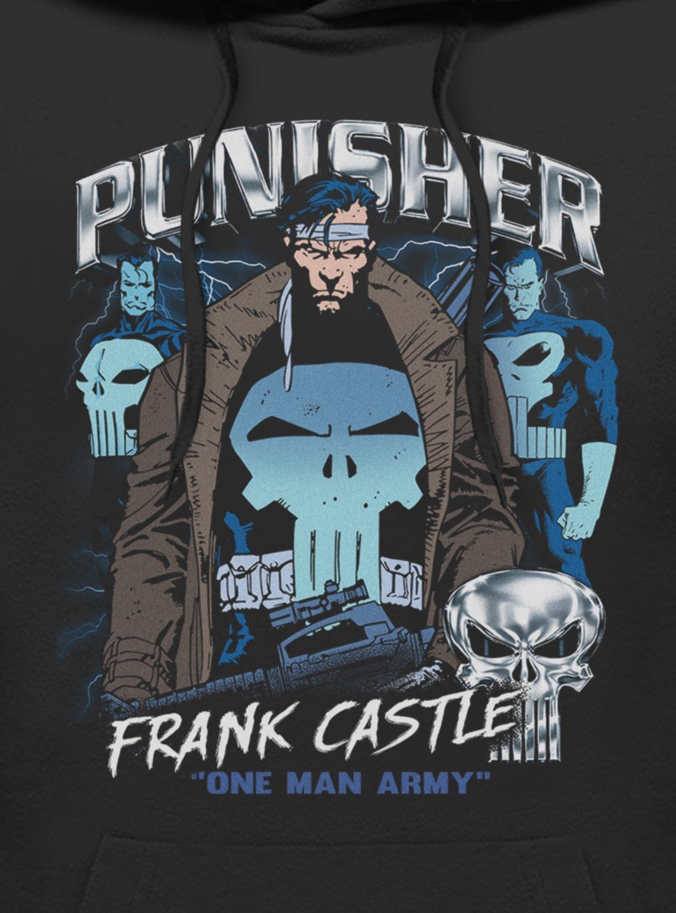 Marvel Punisher Collage Hoodie Hot Topic Exclusive, , hi-res