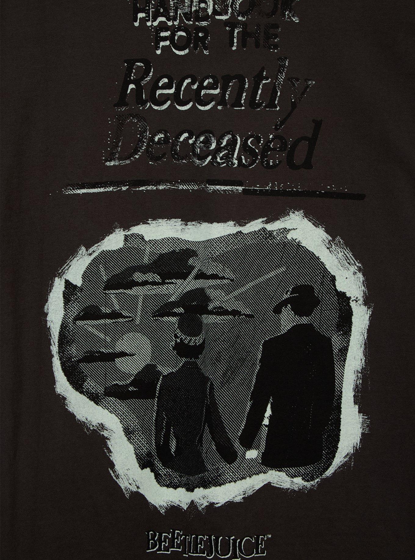 Beetlejuice Barbara & Adam Recently Deceased T-Shirt - BoxLunch Exclusive, BLACK, alternate - view 4