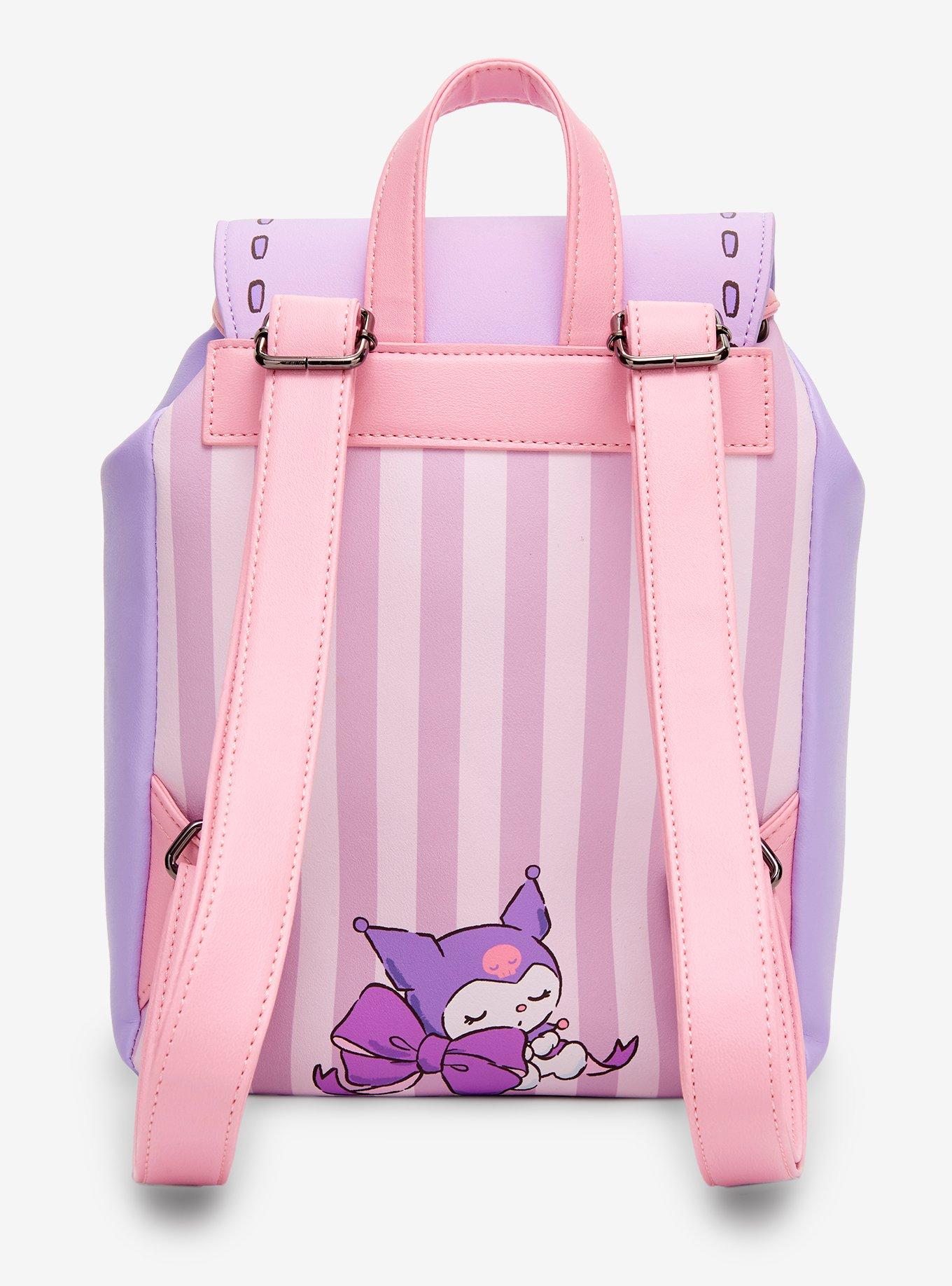 Loungefly Kuromi & Baku Slouch Mini Backpack, , alternate - view 3