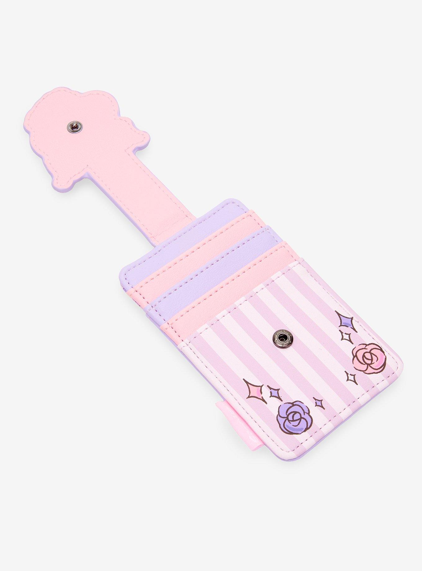 Loungefly Kuromi Purple Stripe Cardholder, , alternate - view 4