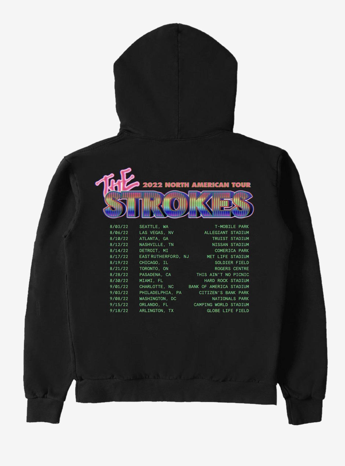 The Strokes 2022 Tour Hoodie, BLACK, alternate - view 2