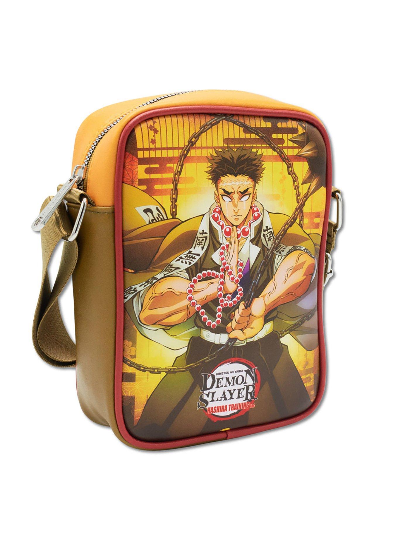Demon Slayer Gyomei Himejima Beads Pose and Logo Crossbody Bag, , hi-res