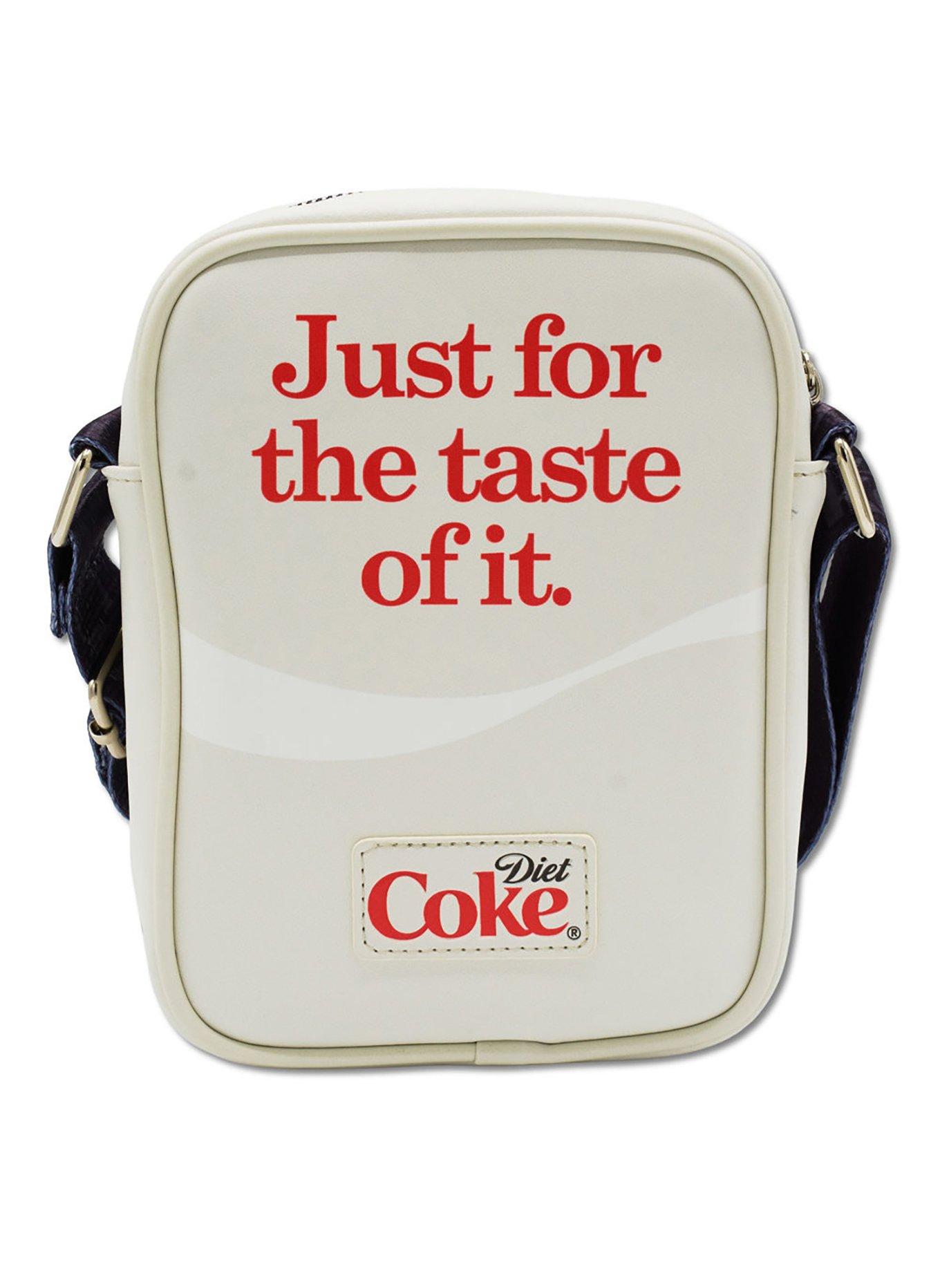 Diet Coke Logo Just for the Taste of It Quote Crossbody Bag, , alternate - view 3