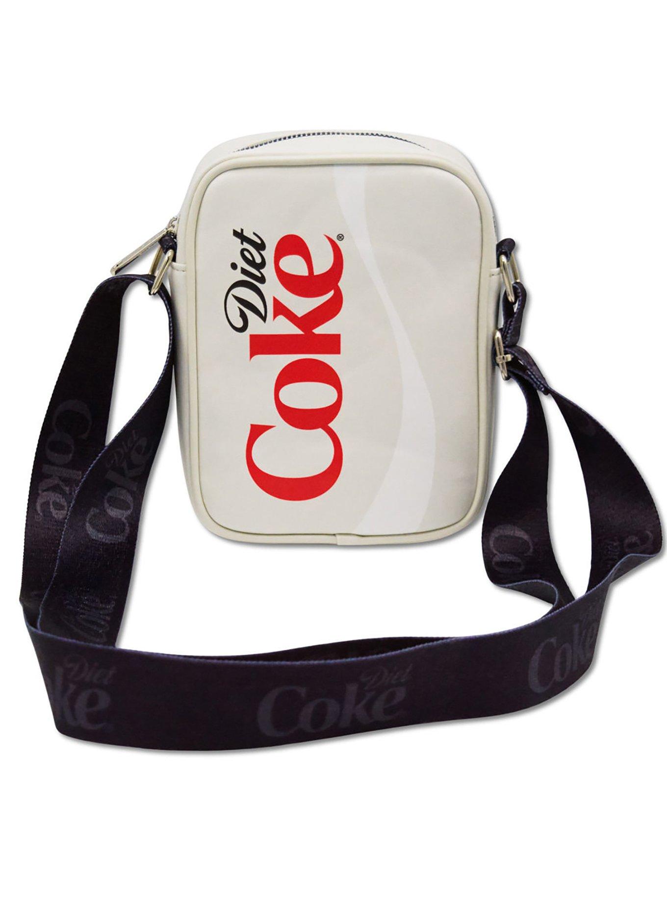 Diet Coke Logo Just for the Taste of It Quote Crossbody Bag