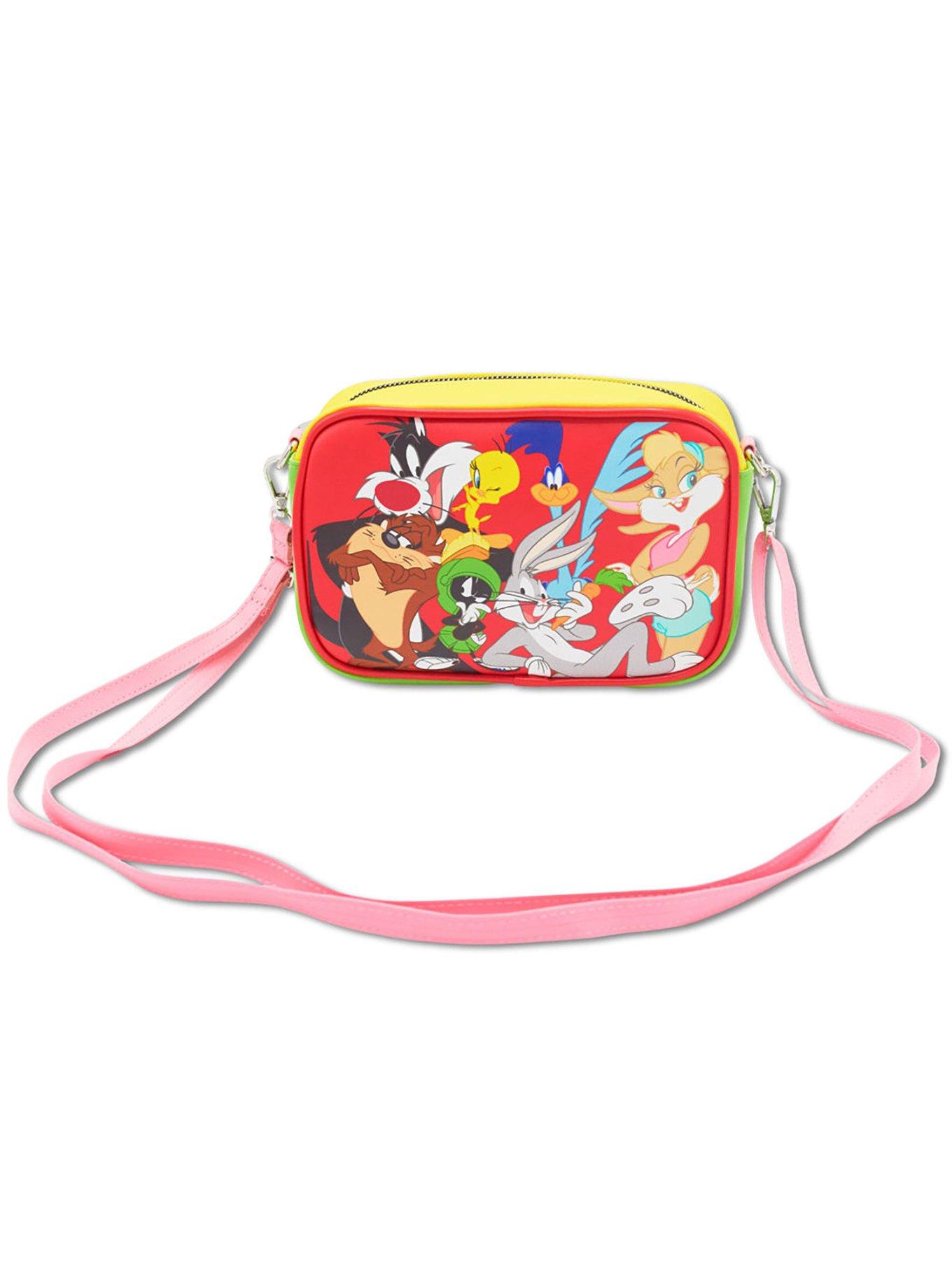Looney Tunes Seven Character Group Pose Crossbody Bag, , alternate - view 4