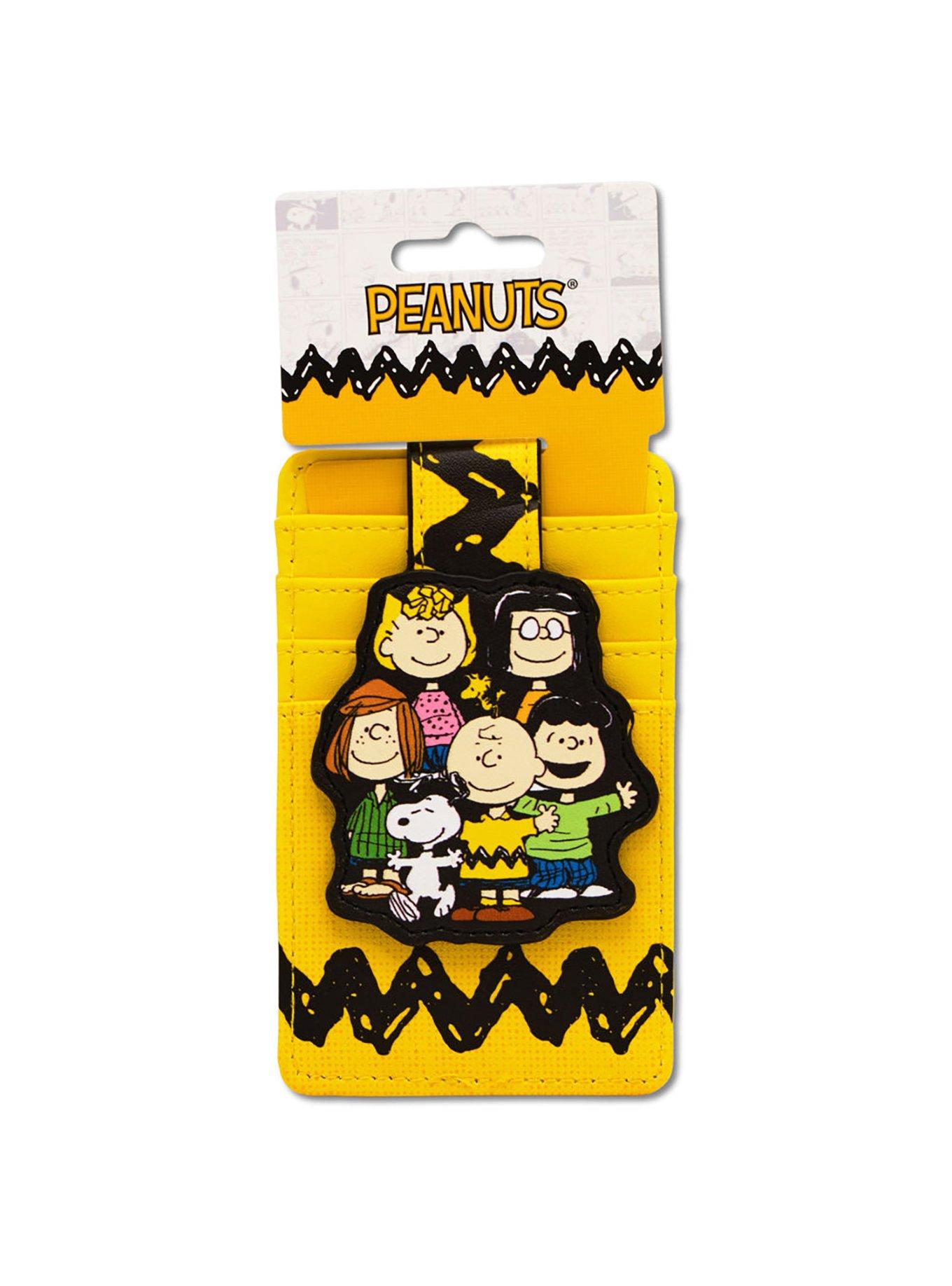 Peanuts Seven Character Group Pose ID Card Holder Wallet