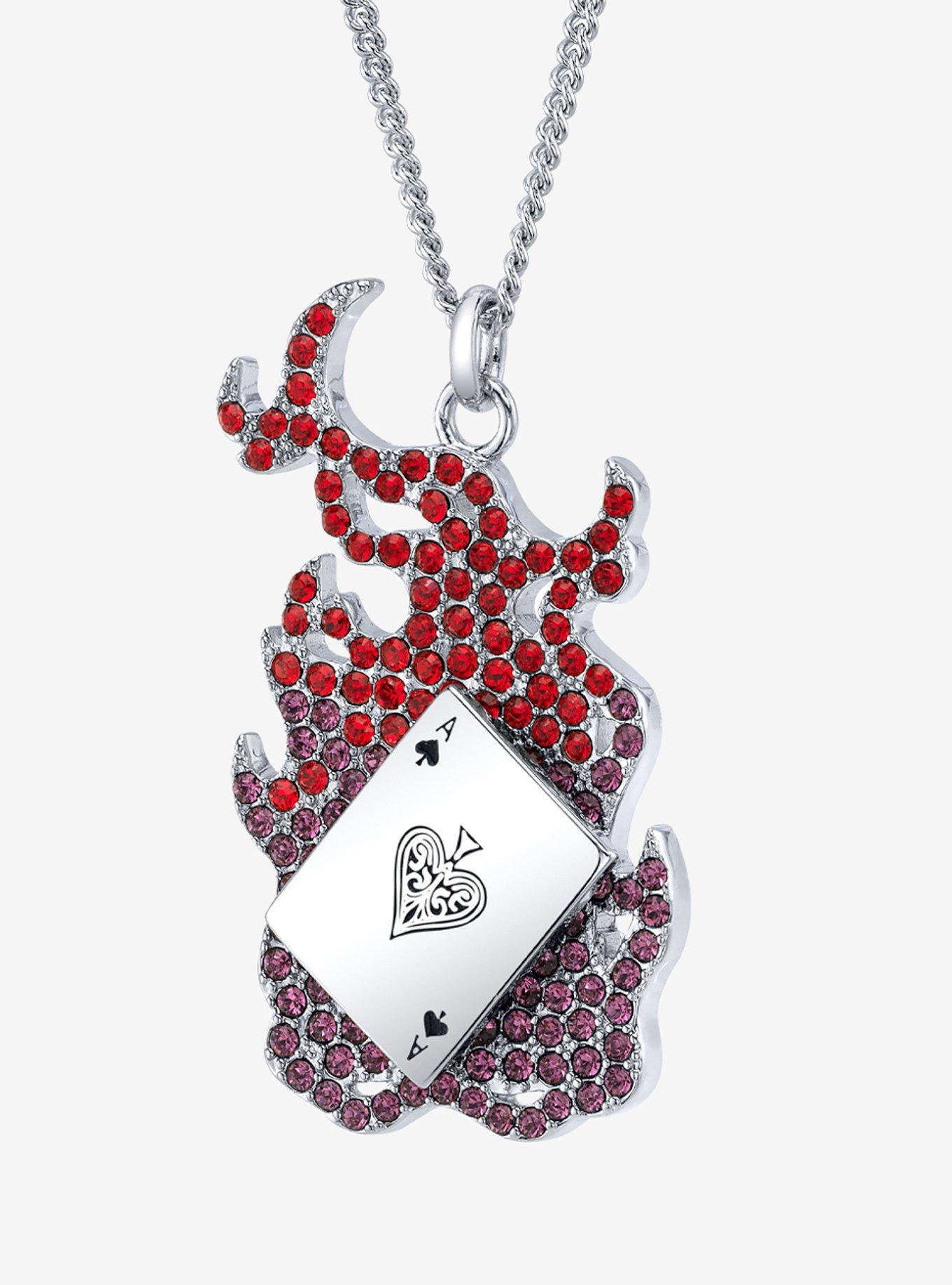 Marvel X Rocklove X-Men Gambit Spinning Card Necklace, , hi-res