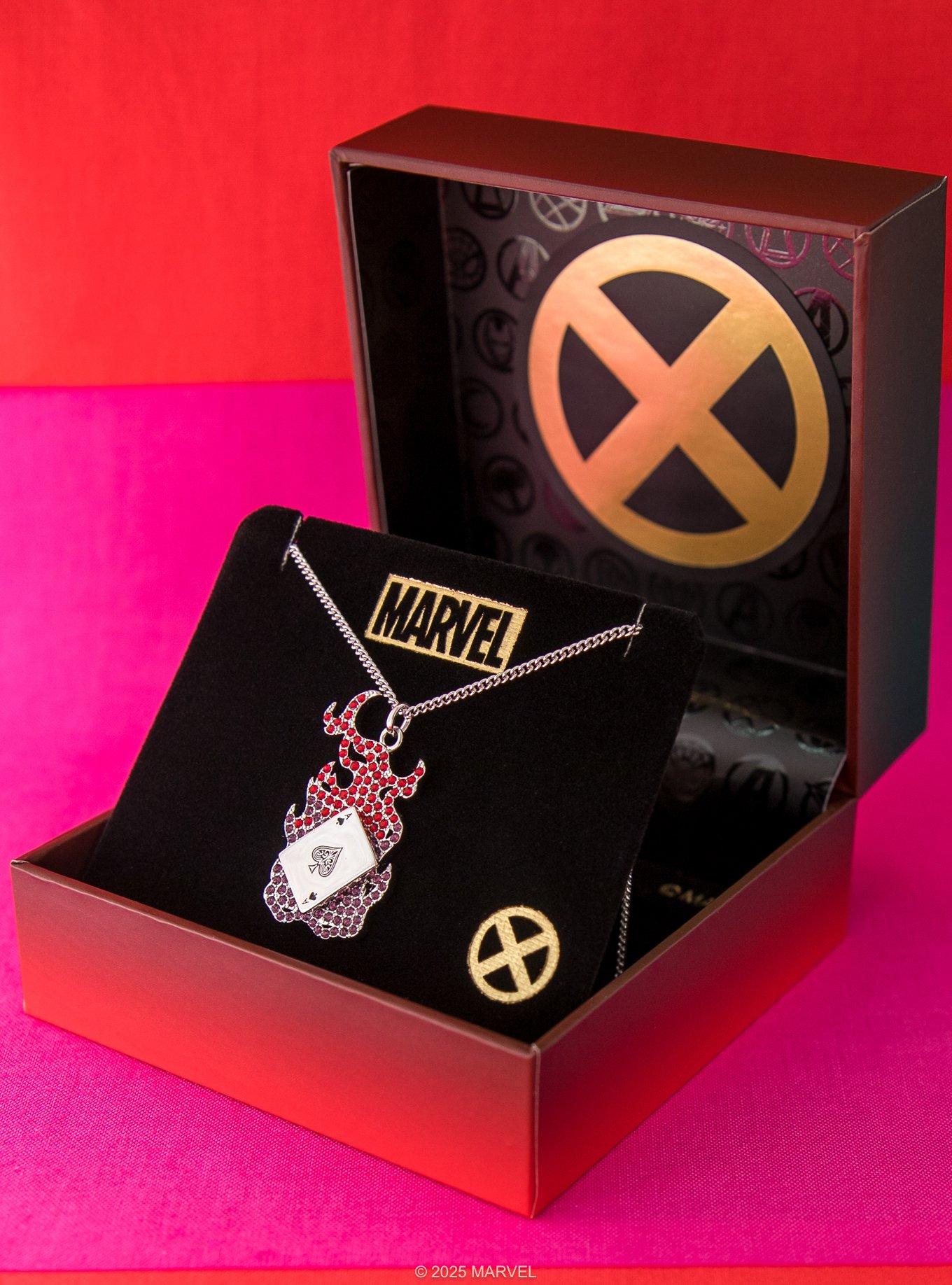 Marvel X Rocklove X-Men Gambit Spinning Card Necklace, , alternate - view 4
