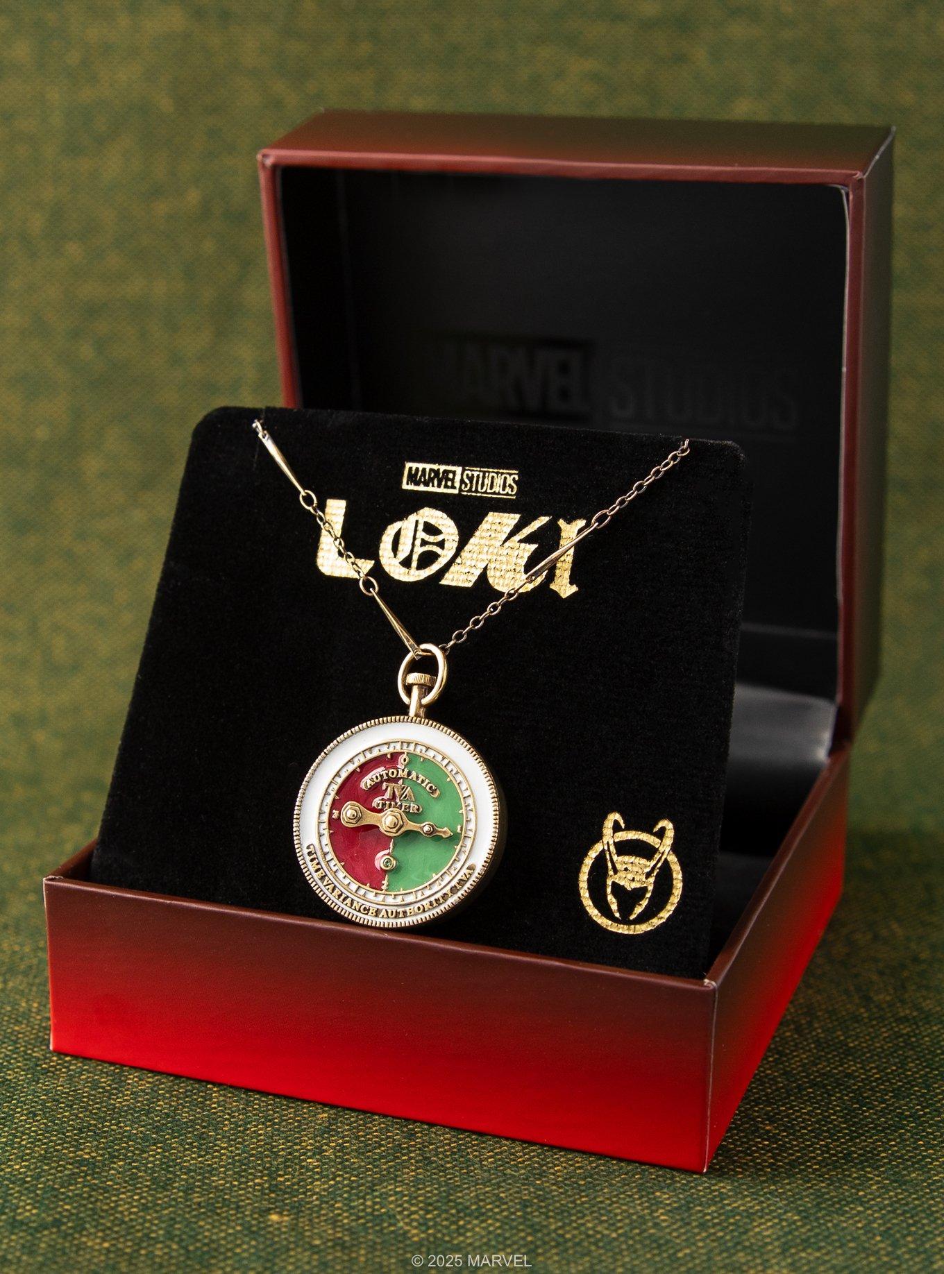 Marvel X Rocklove Marvel Studios Loki Tva Stopwatch Necklace, , alternate