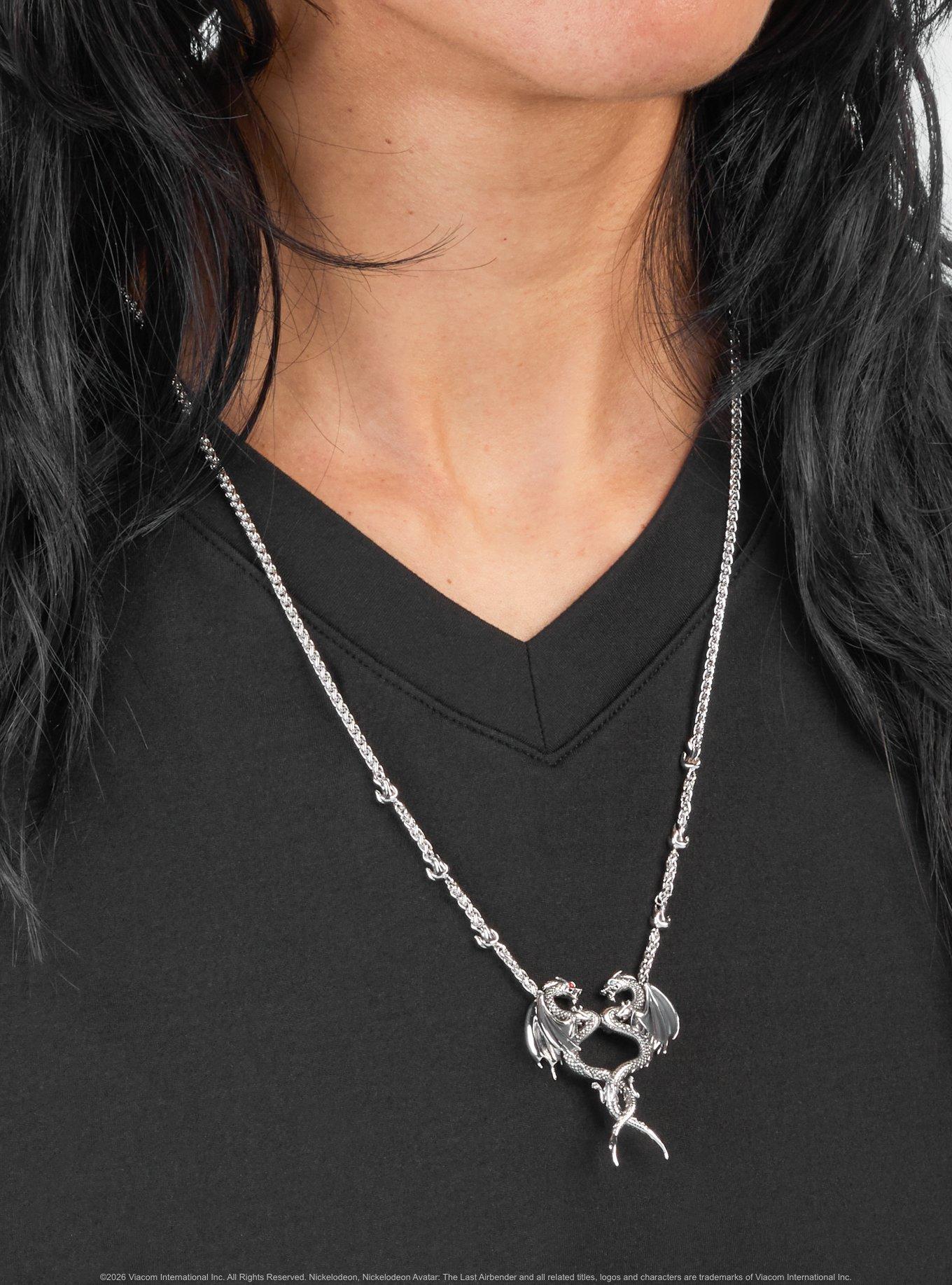 Avatar The Last Airbender X Rocklove Dancing Dragon Necklace, , alternate