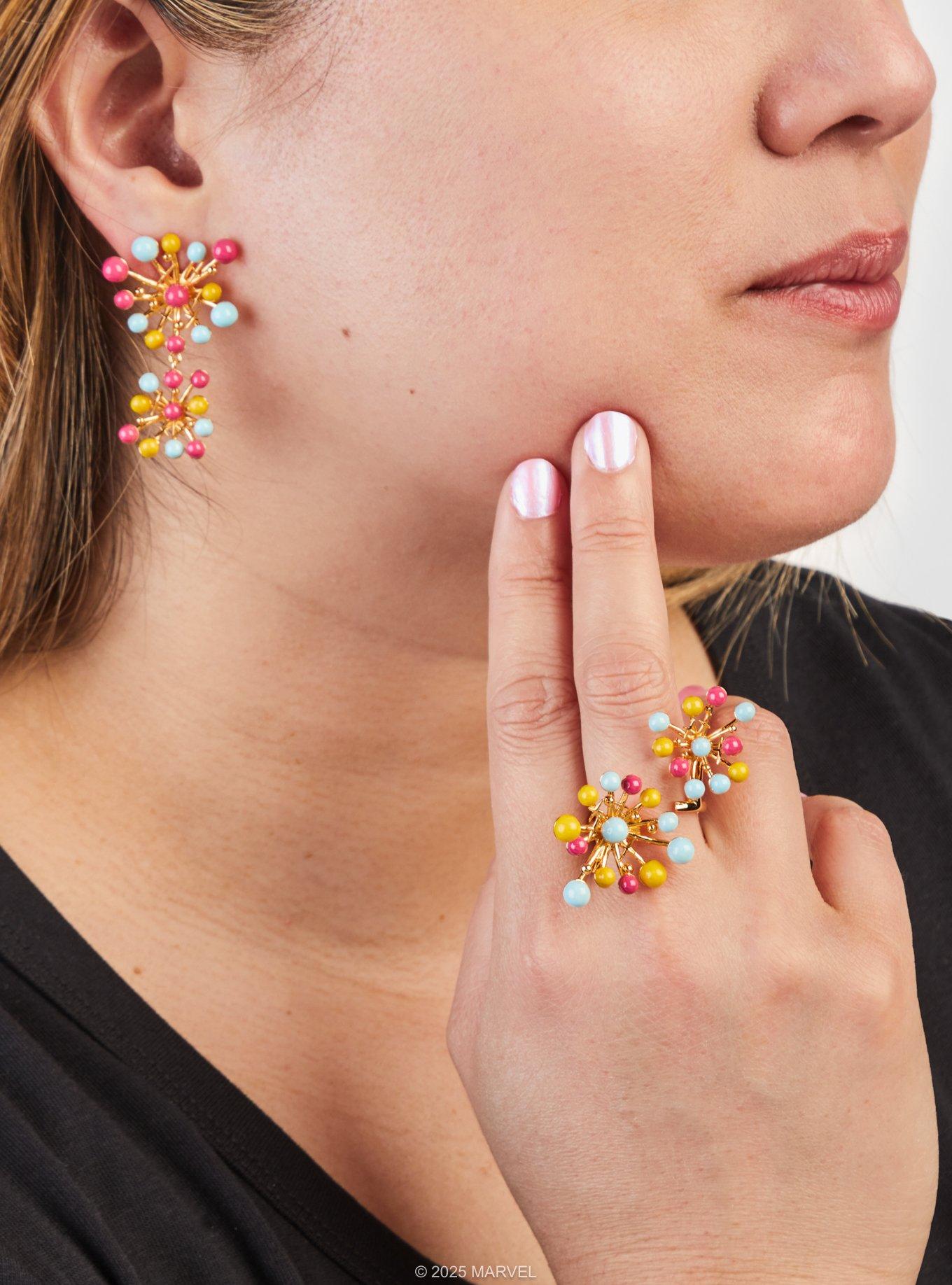 Marvel X Rocklove X-Men Jubilee Fireworks Earrings, , alternate - view 5