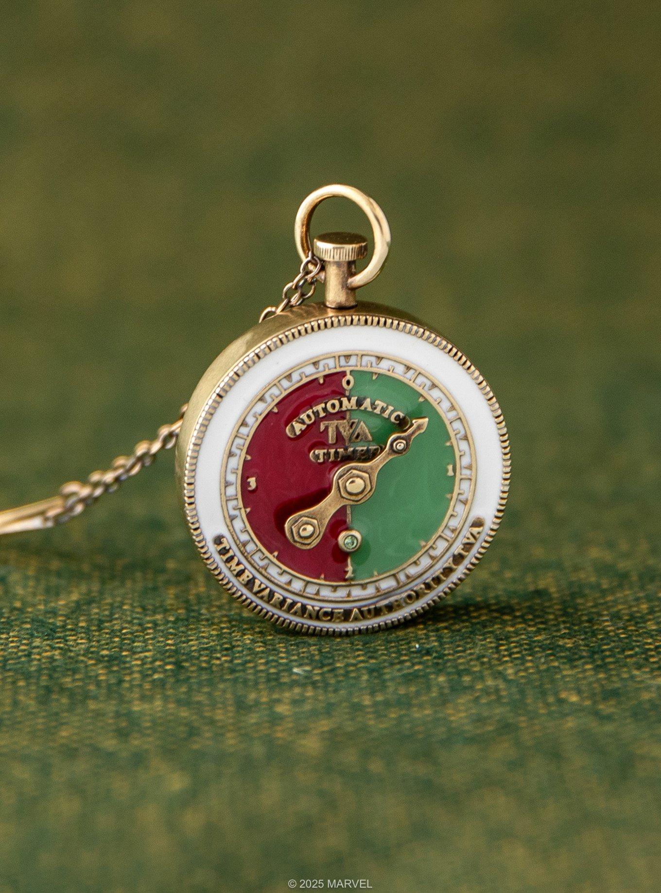 Marvel X Rocklove Marvel Studios Loki Tva Stopwatch Necklace, , alternate